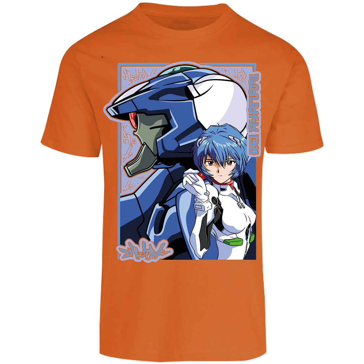 Playera Evangelion Rei Eva 02 para Adulto 12