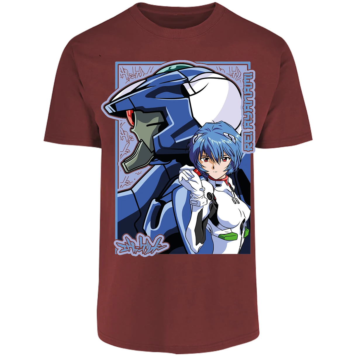 Playera Evangelion Rei Eva 02 para Adulto 34