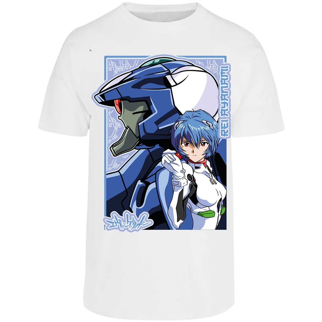 Playera Evangelion Rei Eva 02 para Adulto 40