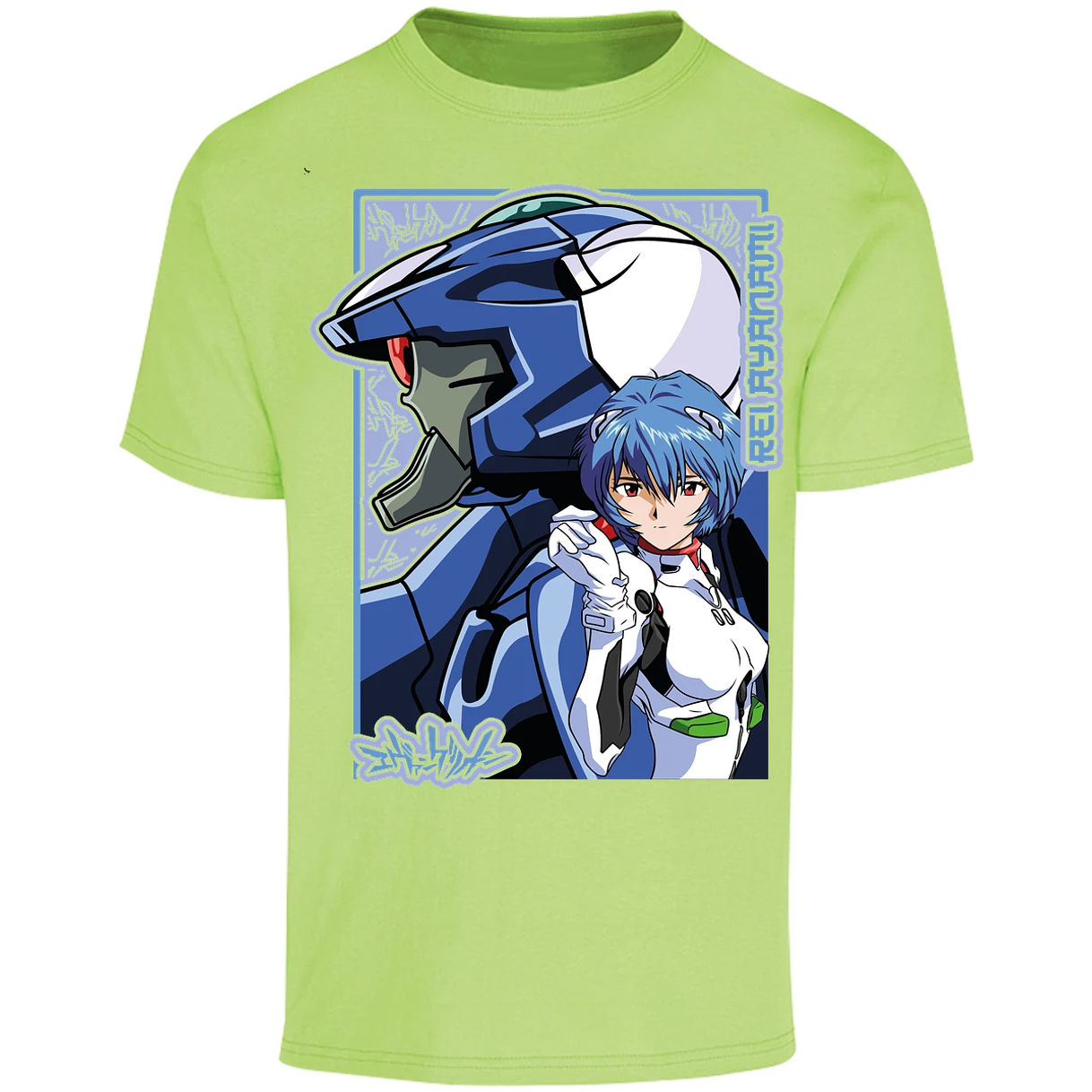 Playera Evangelion Rei Eva 02 para Adulto 42