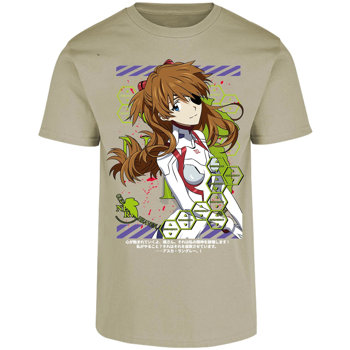 Playera Evangelion Asuka Evangelion para Adulto 4