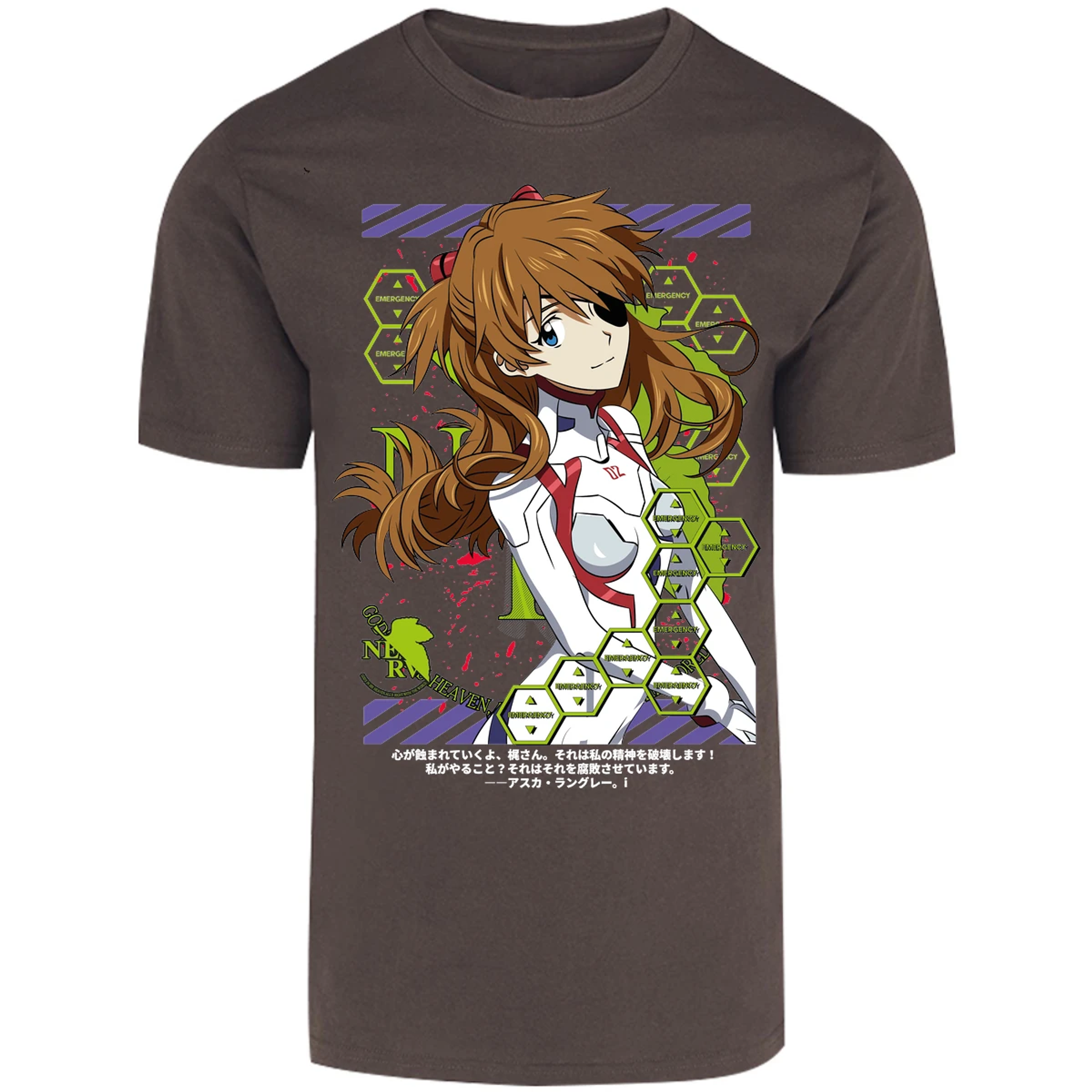 Playera Evangelion Asuka Evangelion para Adulto 8