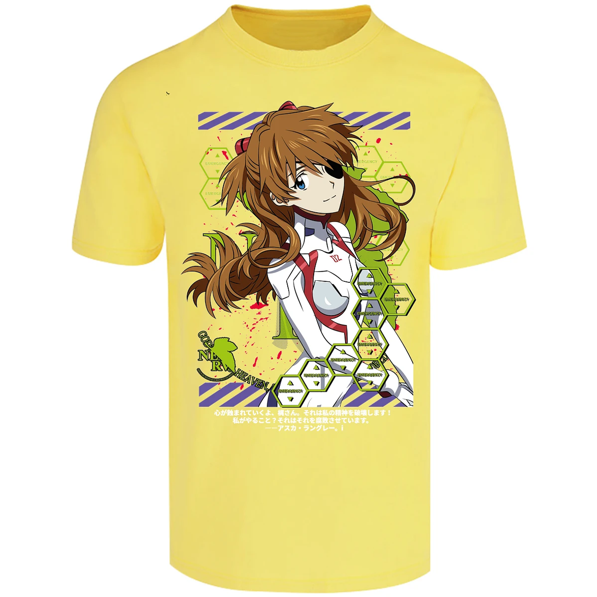 Playera Evangelion Asuka Evangelion para Adulto 12