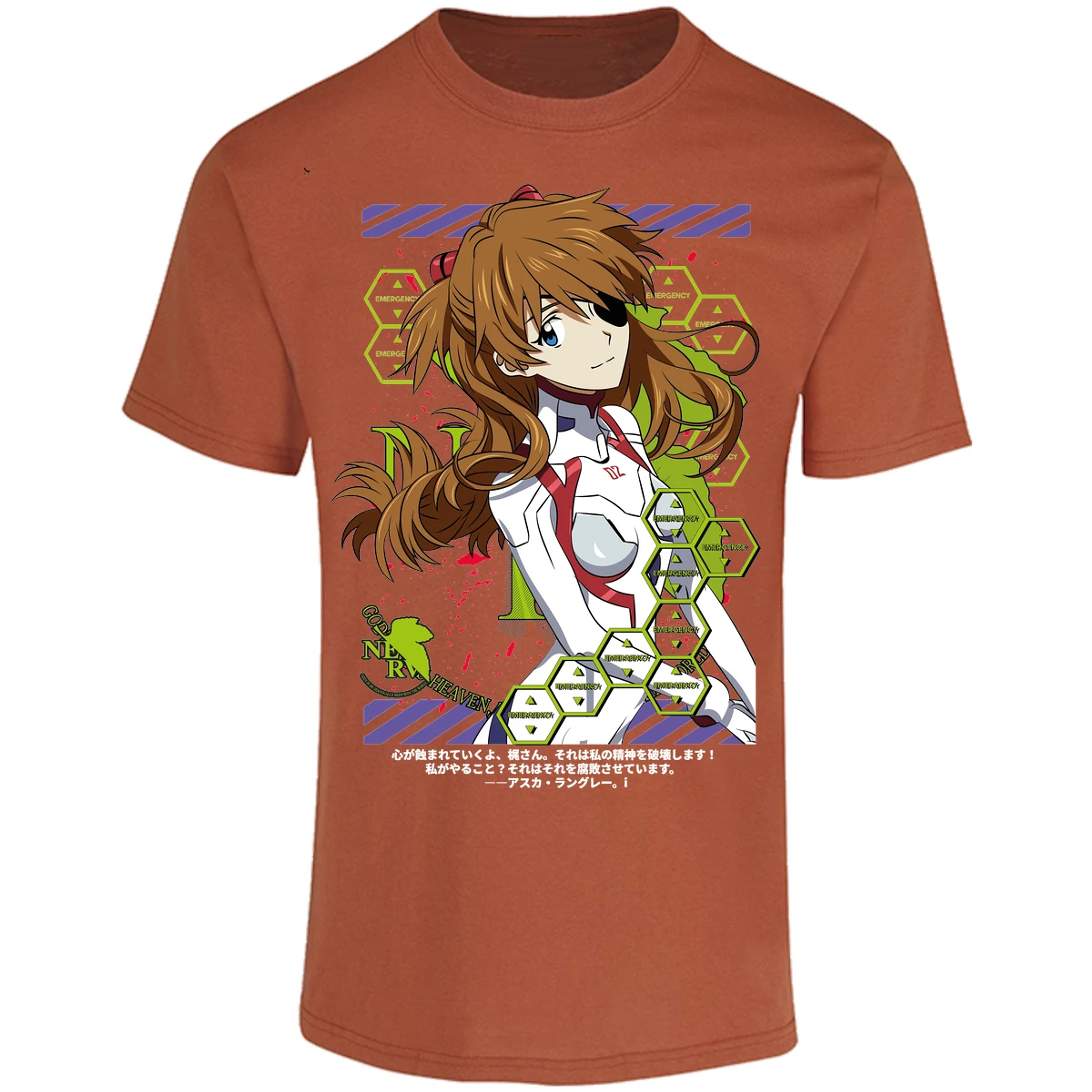 Playera Evangelion Asuka Evangelion para Adulto 16