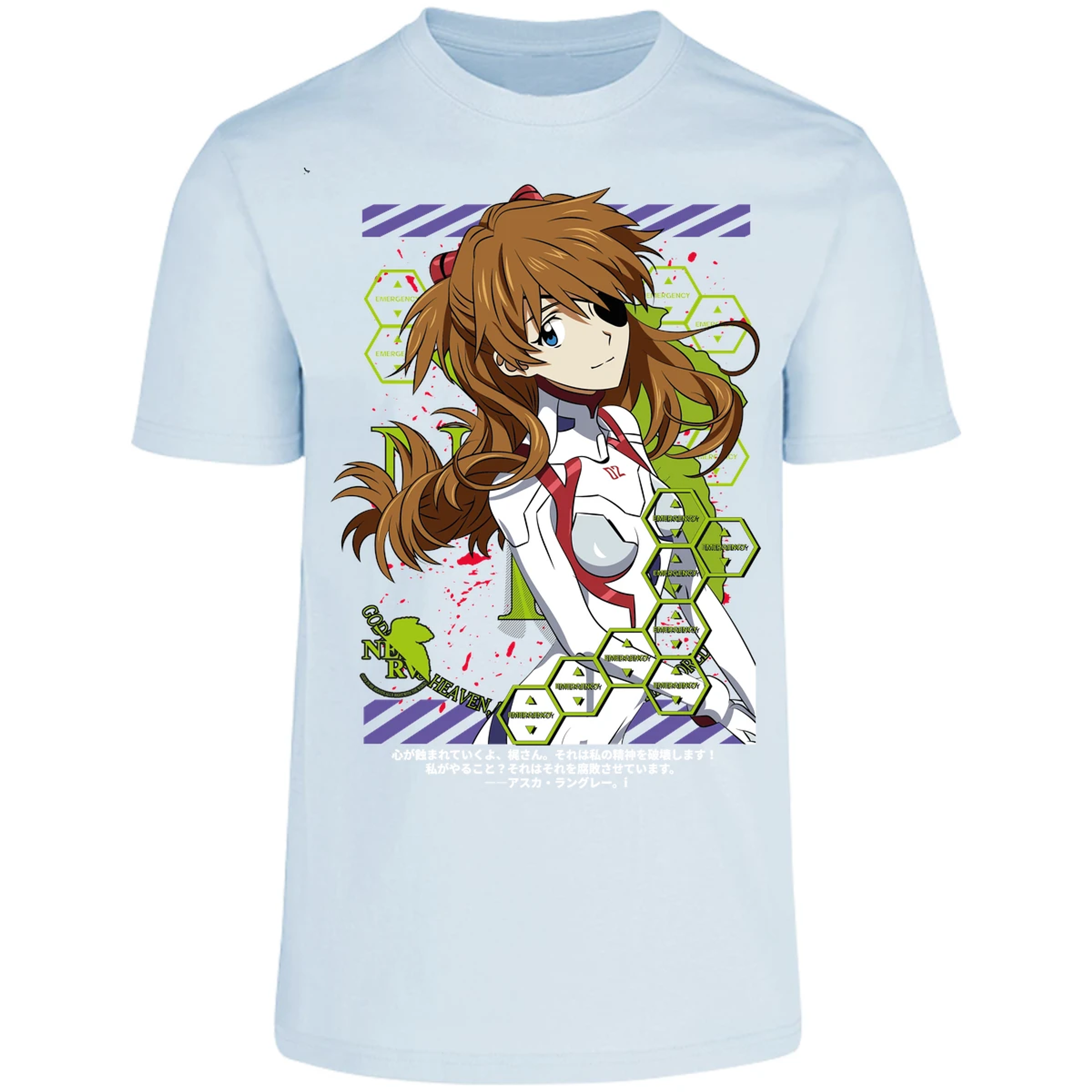Playera Evangelion Asuka Evangelion para Adulto 22