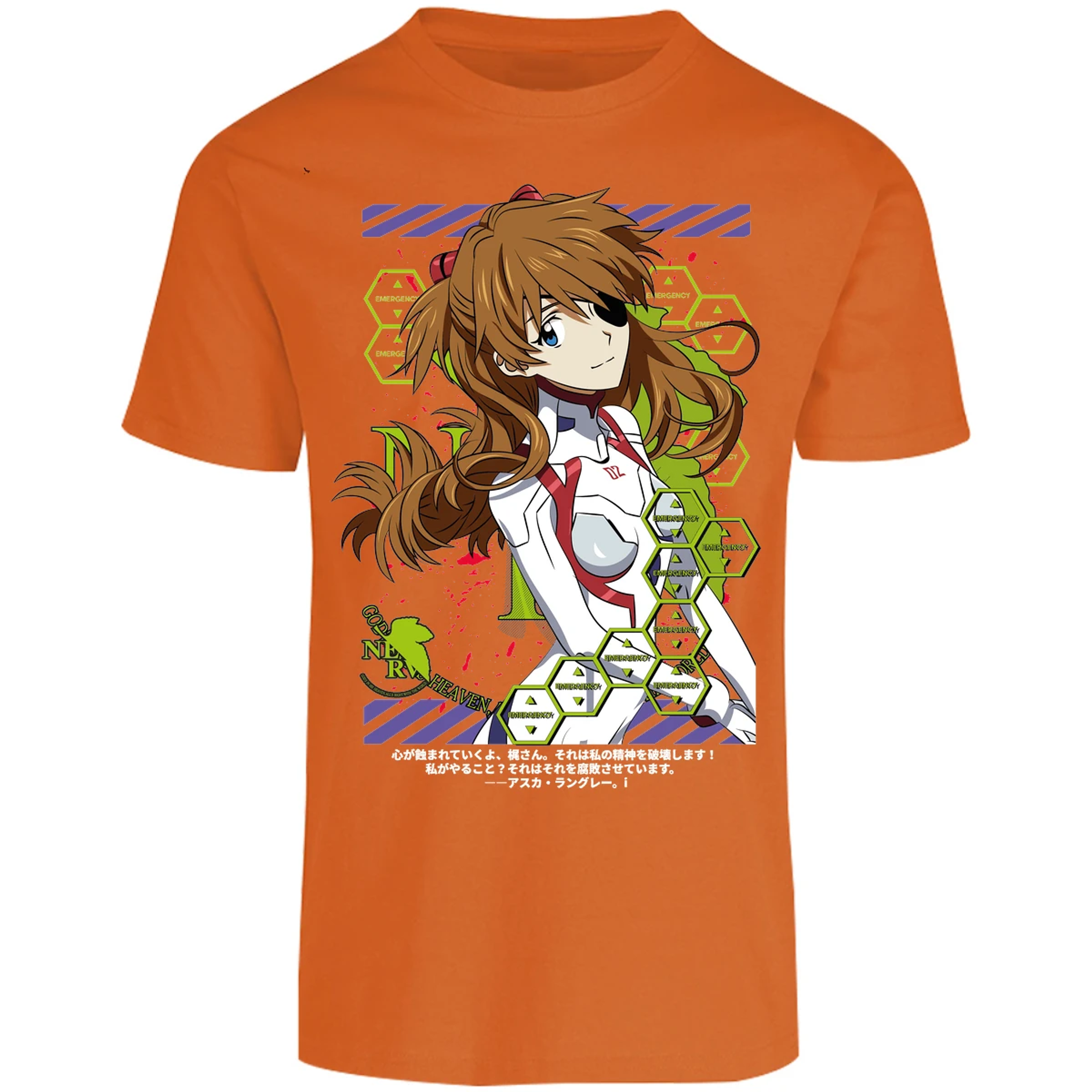 Playera Evangelion Asuka Evangelion para Adulto 39