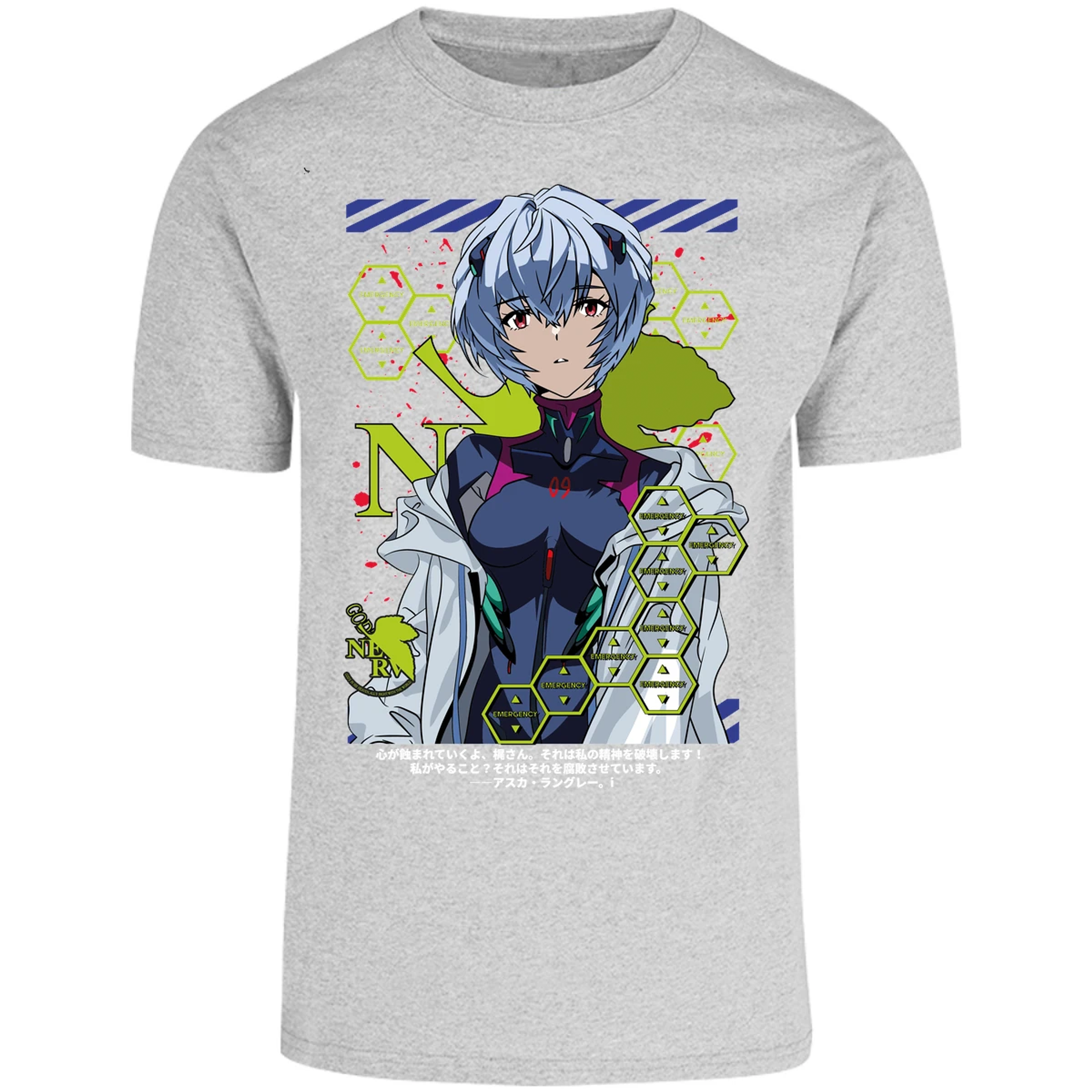 Playera Evangelion Rei Ayanami para Adulto 33