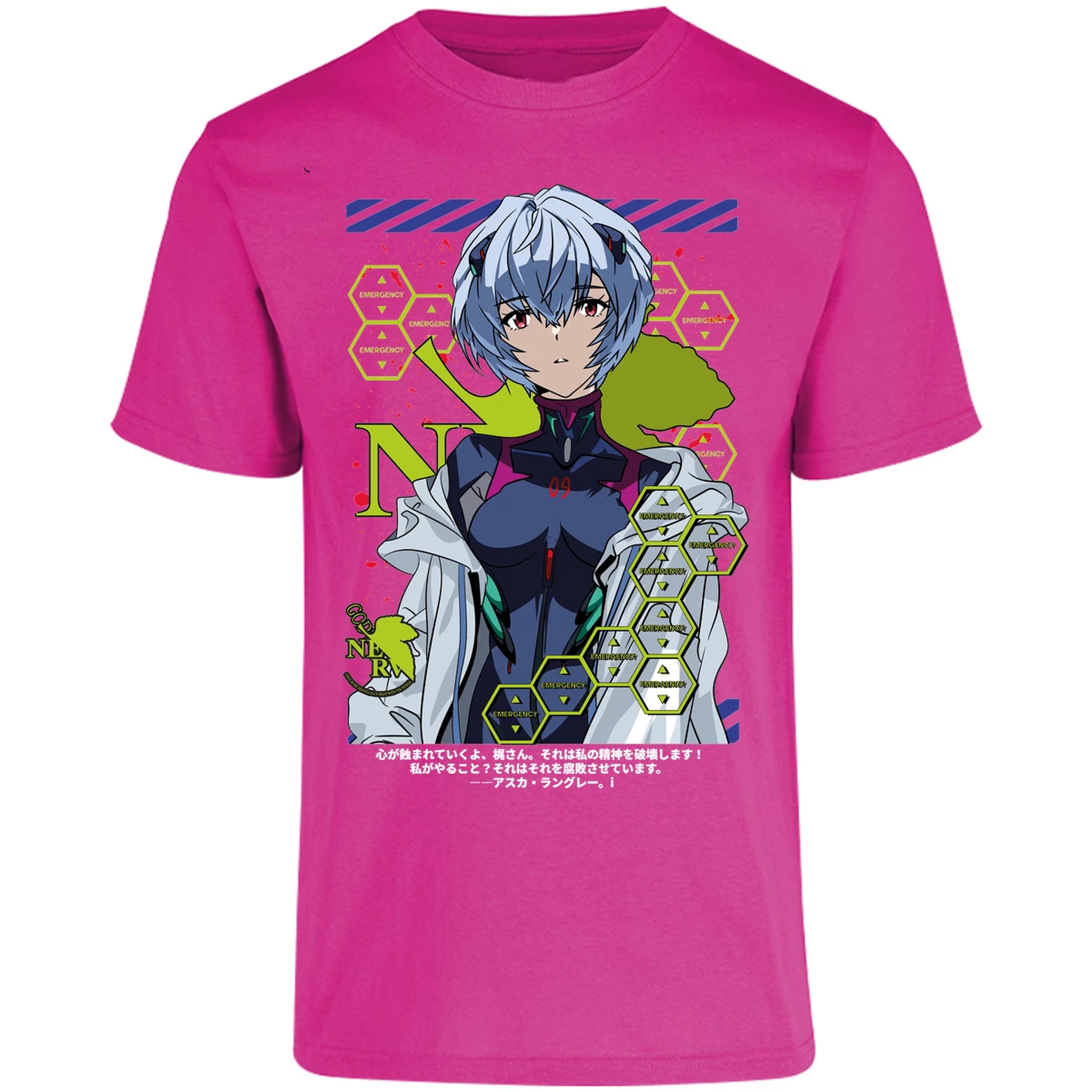 Playera Evangelion Rei Ayanami para Adulto 35
