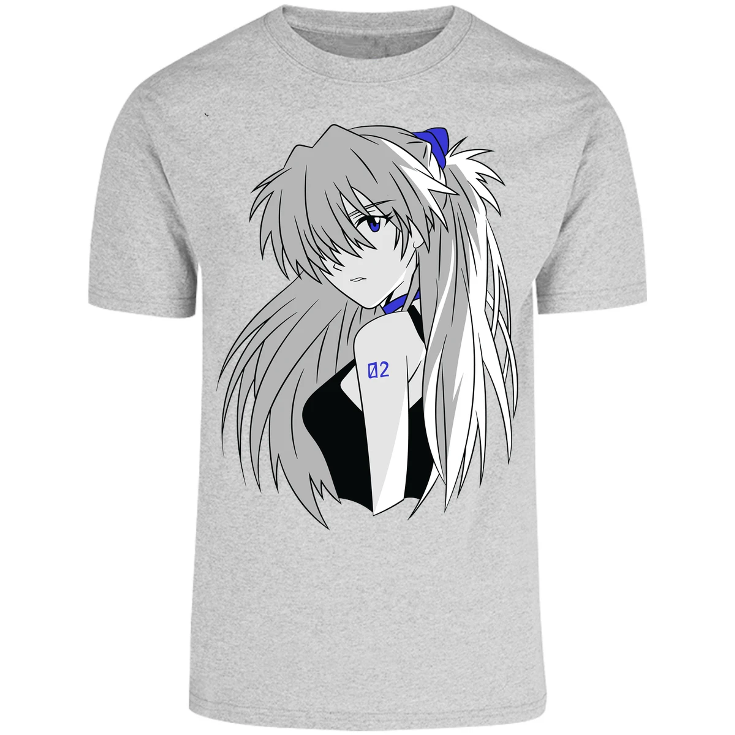 Playera Evangelion Asuka Simple para Adulto 1