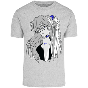 Playera Evangelion Asuka Simple para Adulto