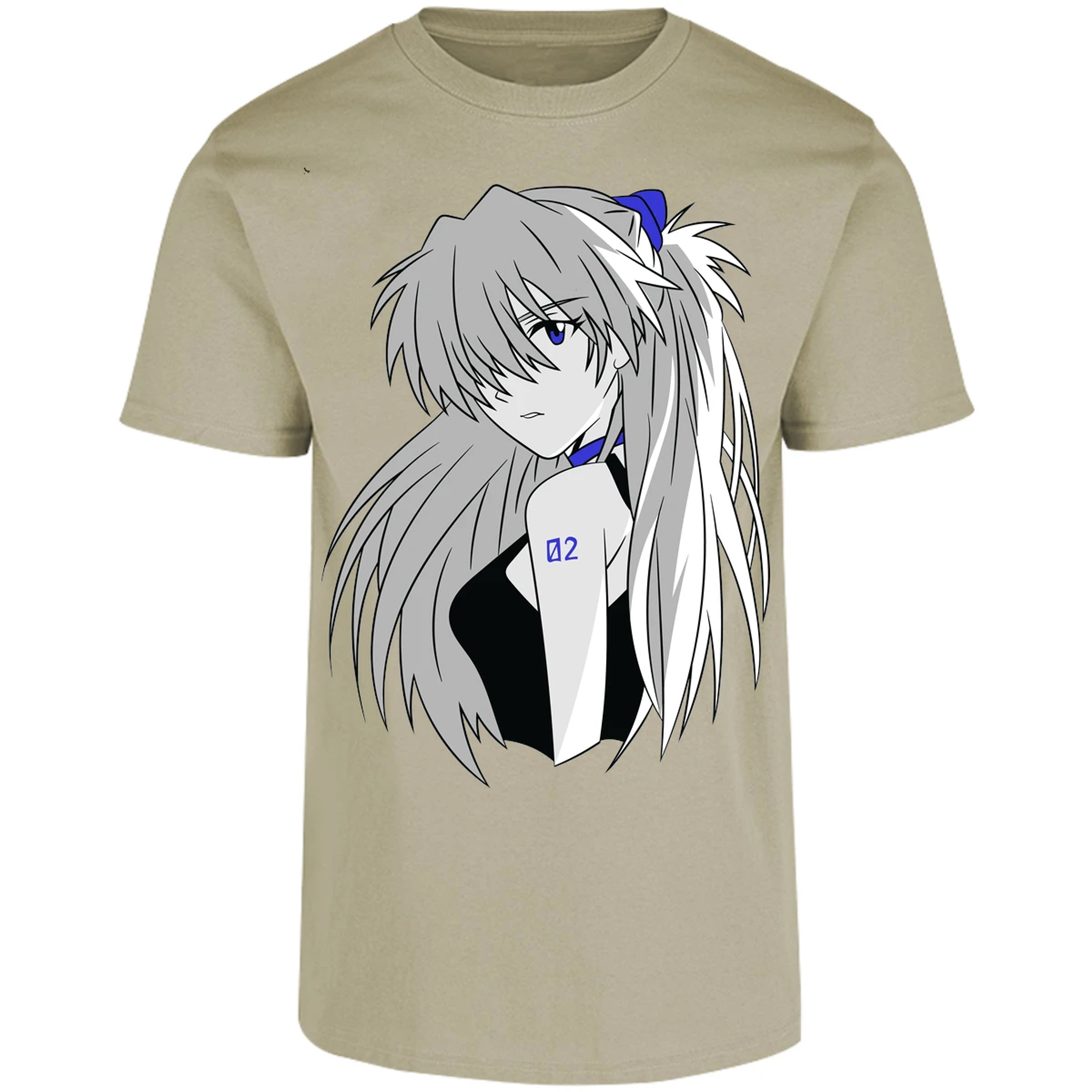 Playera Evangelion Asuka Simple para Adulto 3
