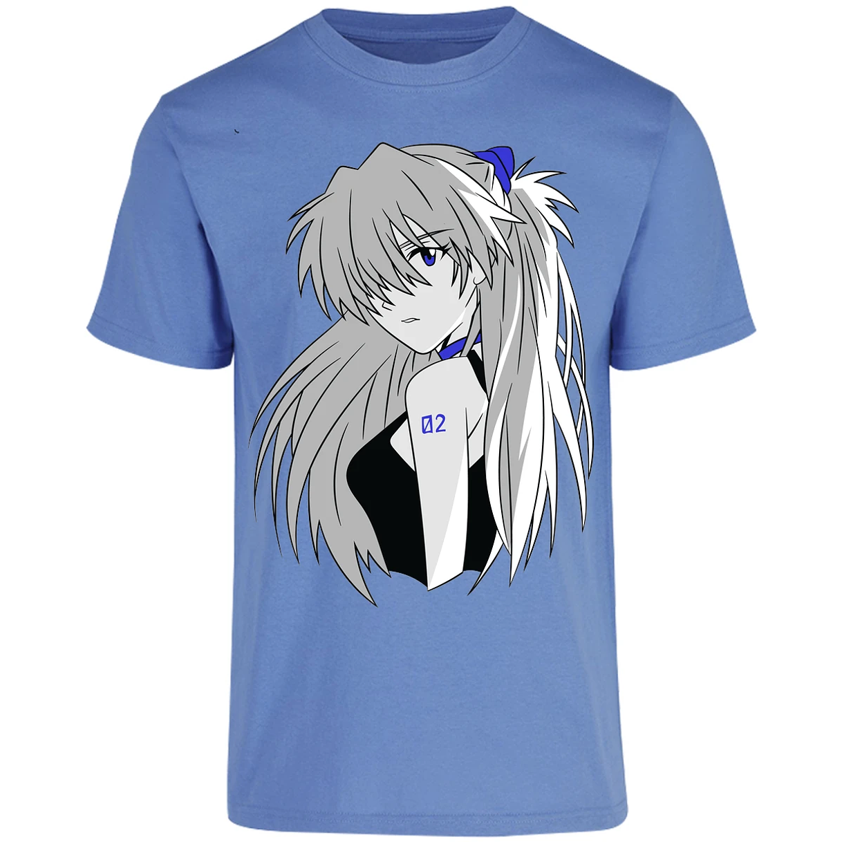 Playera Evangelion Asuka Simple para Adulto 4