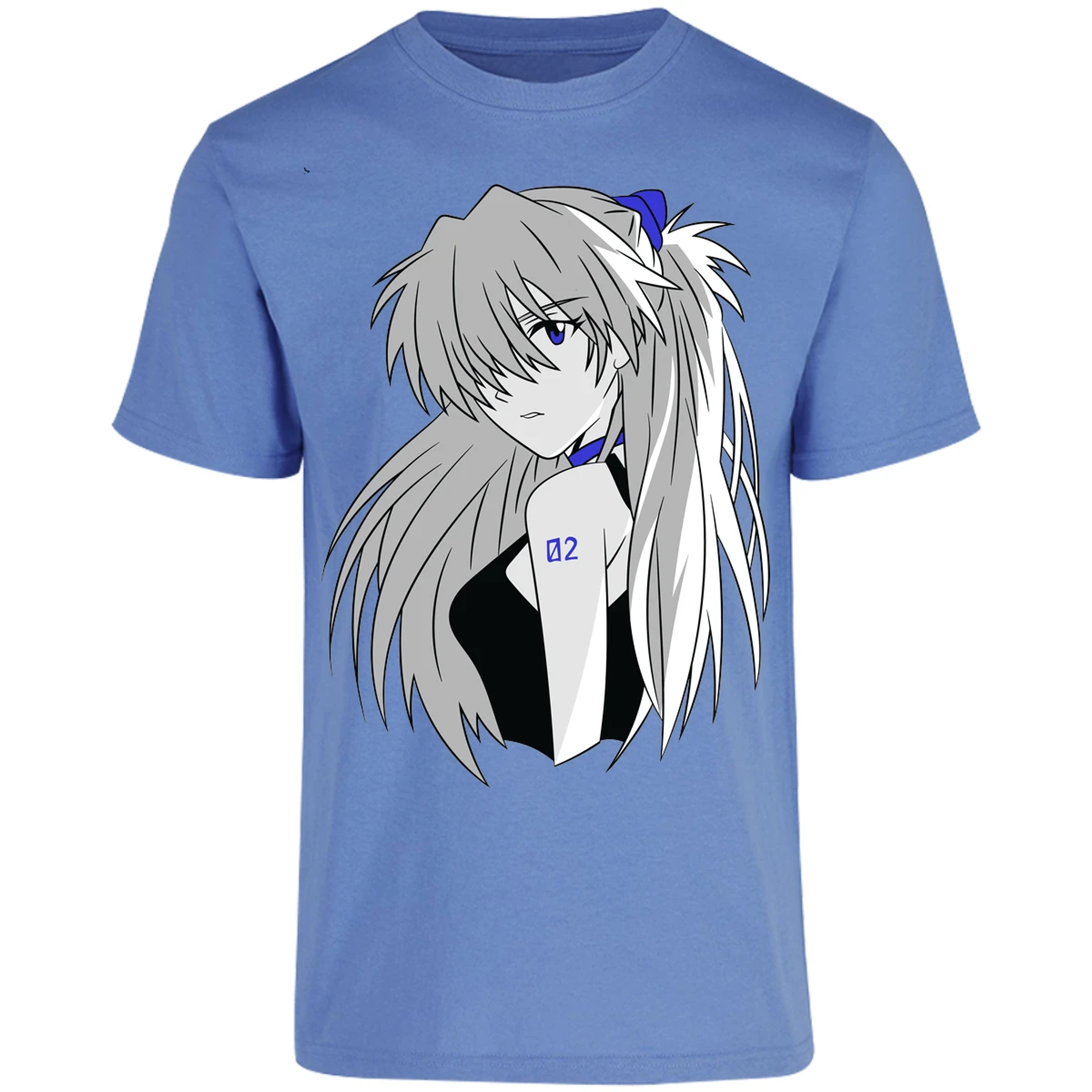 Playera Evangelion Asuka Simple para Adulto 4
