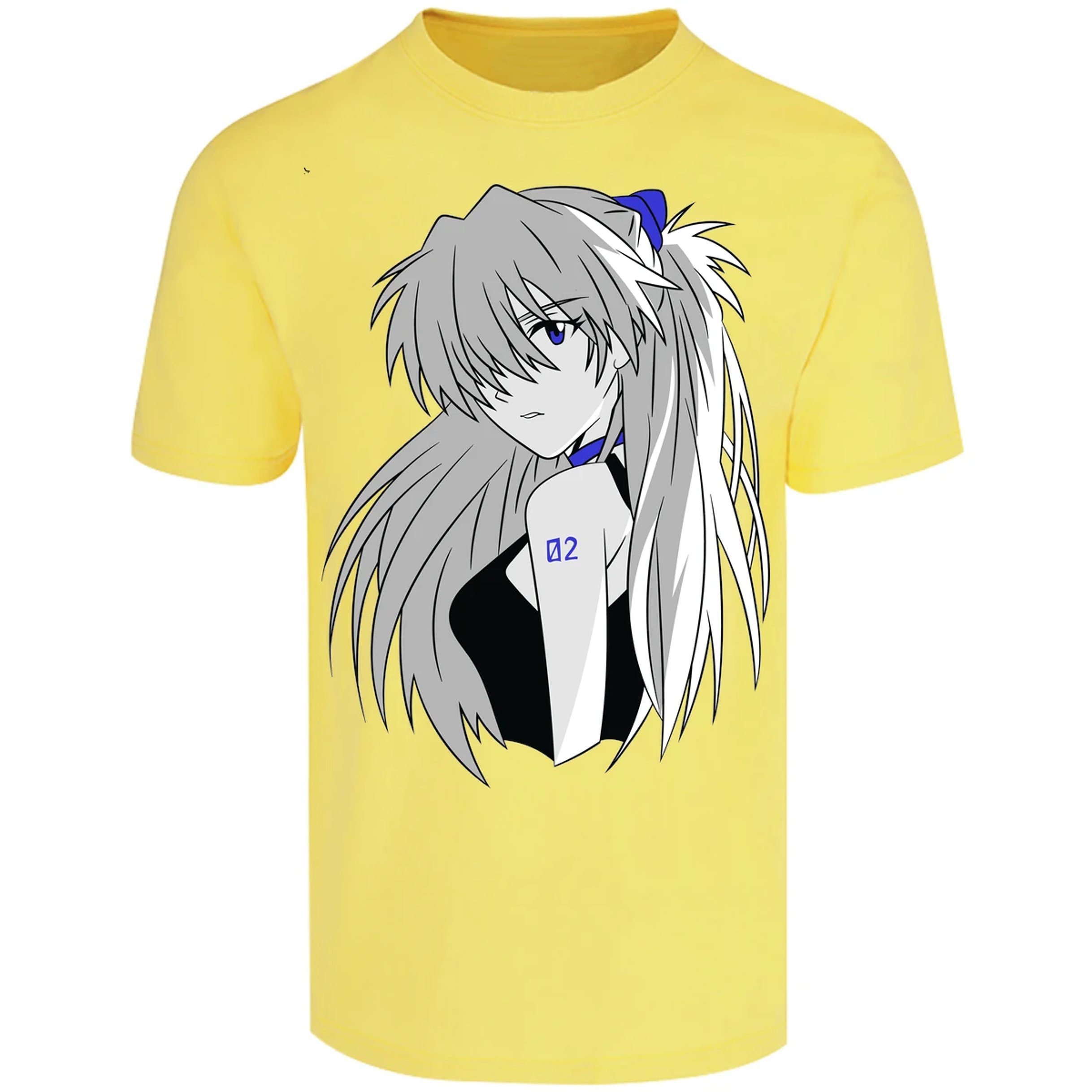 Playera Evangelion Asuka Simple para Adulto 5
