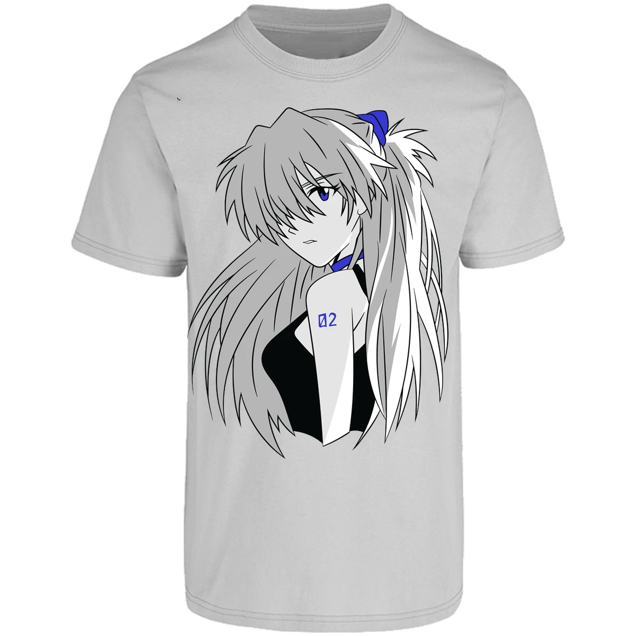 Playera Evangelion Asuka Simple para Adulto 7
