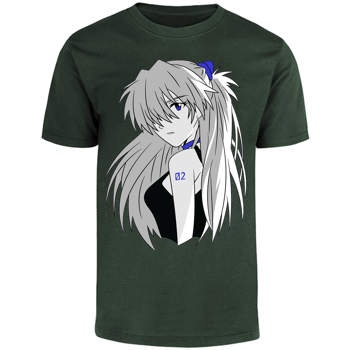Playera Evangelion Asuka Simple para Adulto 9