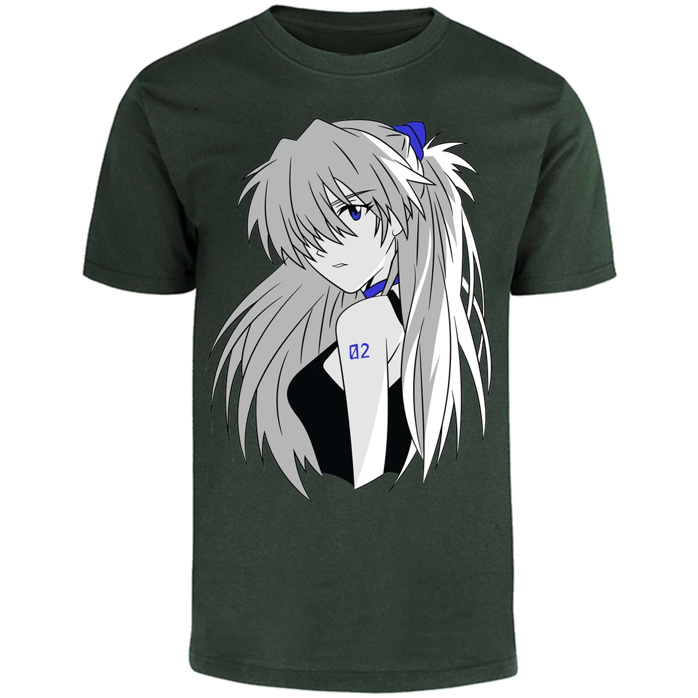 Playera Evangelion Asuka Simple para Adulto 9