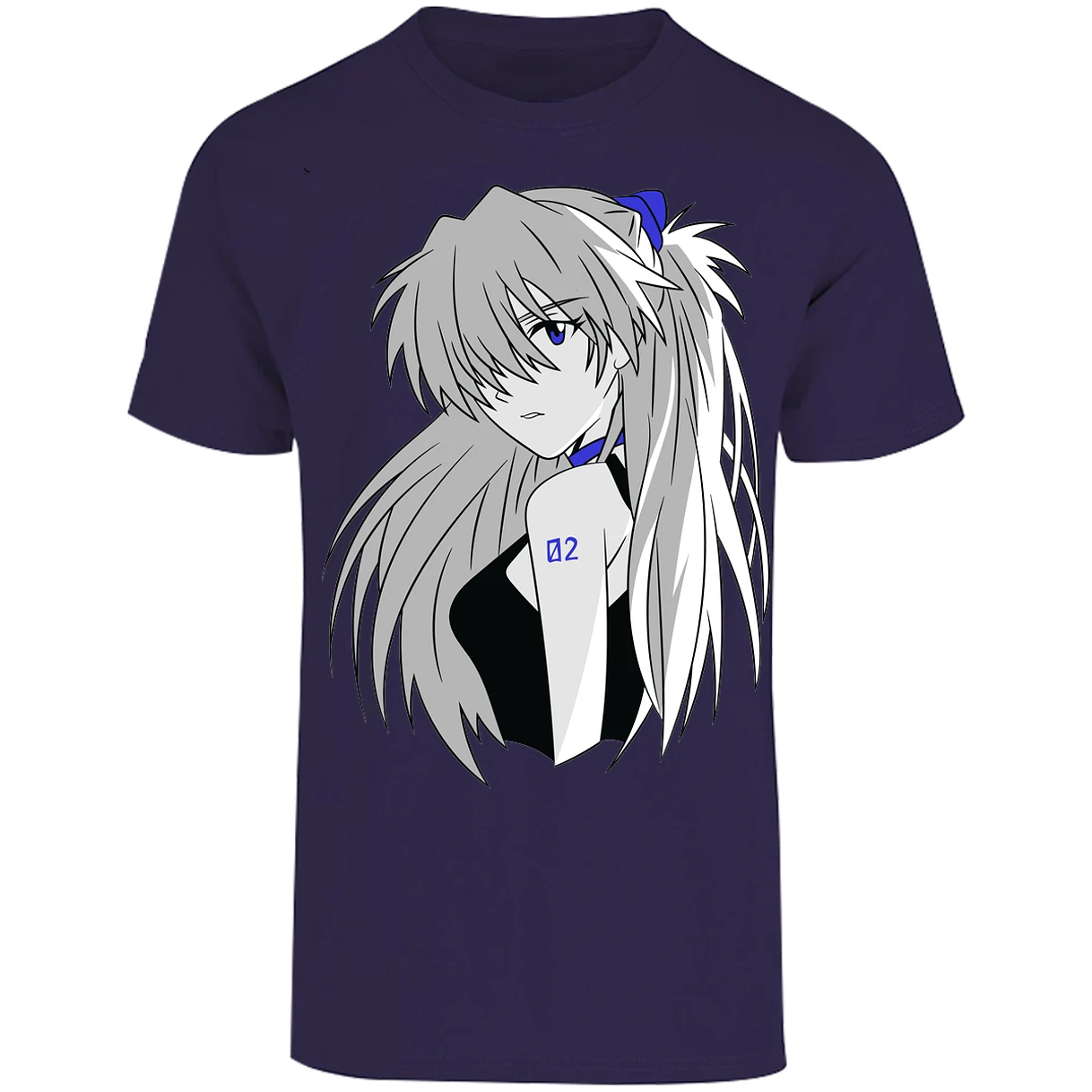 Playera Evangelion Asuka Simple para Adulto 11