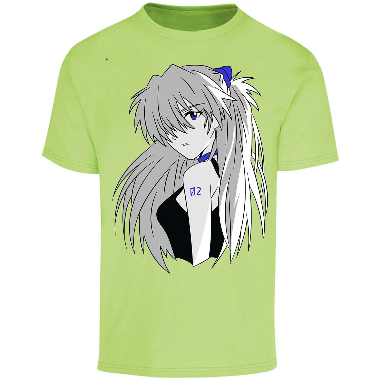 Playera Evangelion Asuka Simple para Adulto 13
