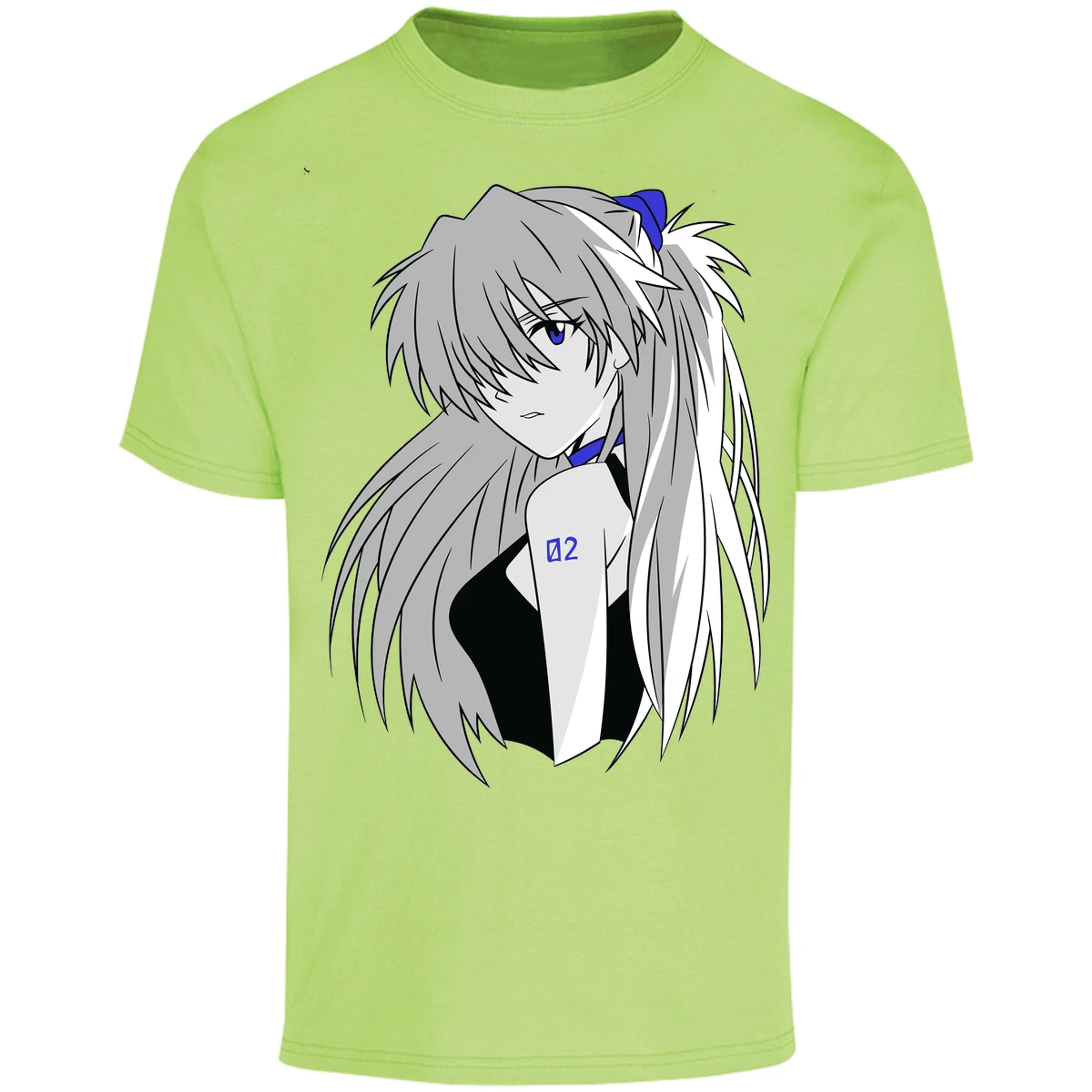 Playera Evangelion Asuka Simple para Adulto 13