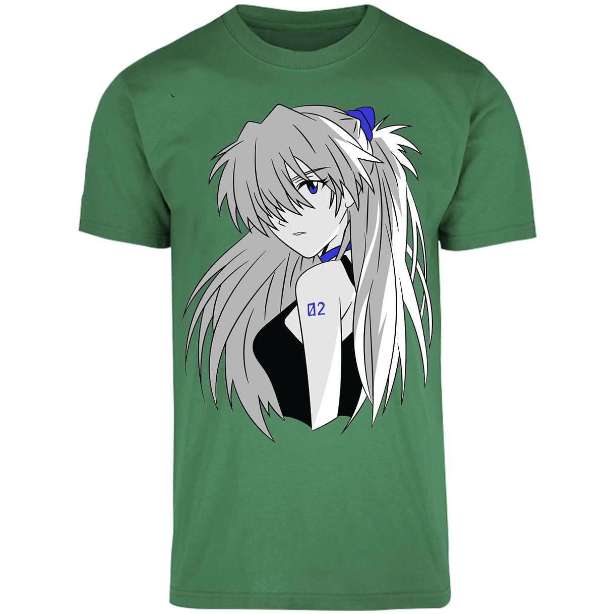Playera Evangelion Asuka Simple para Adulto 16
