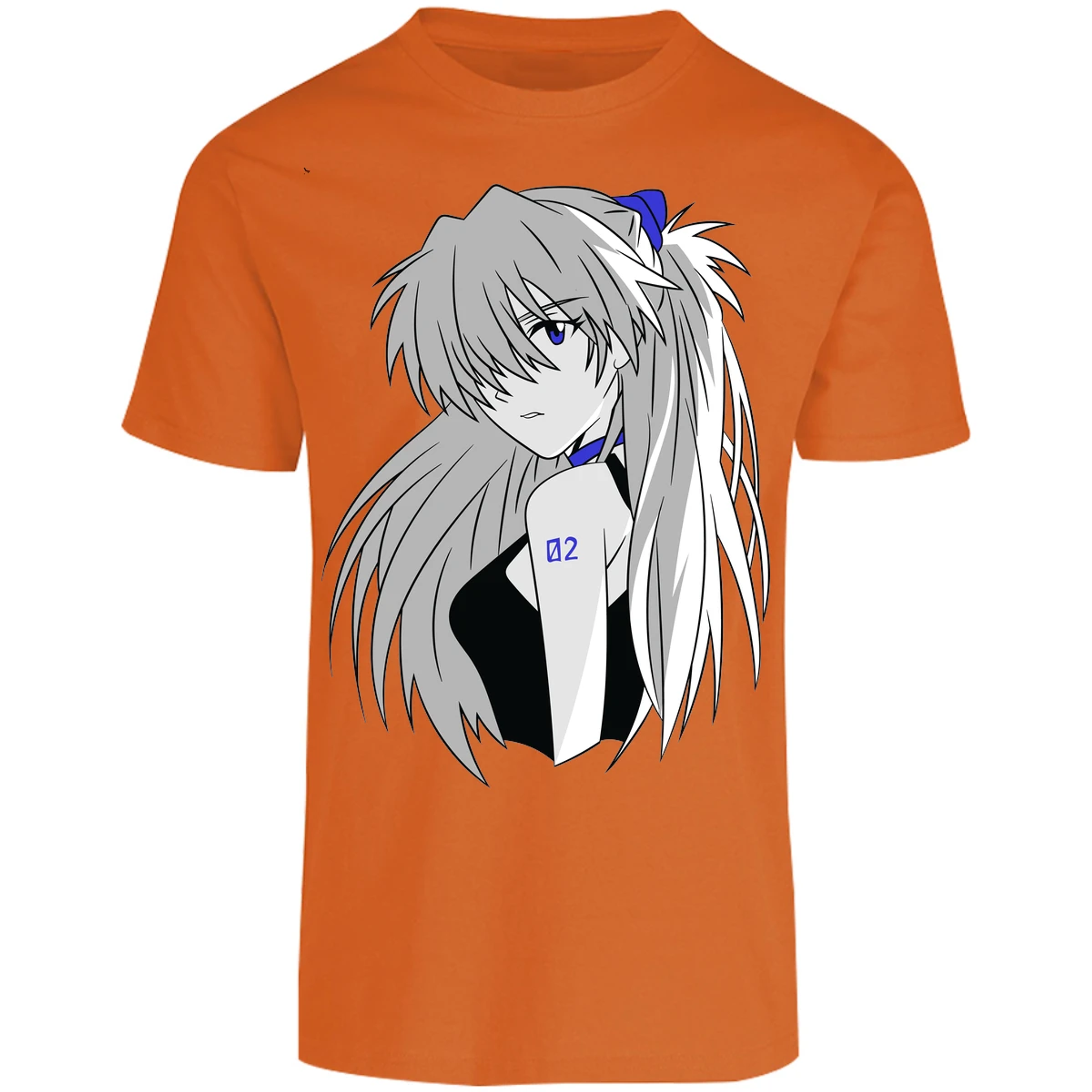 Playera Evangelion Asuka Simple para Adulto 17
