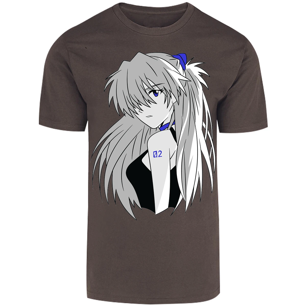 Playera Evangelion Asuka Simple para Adulto 19
