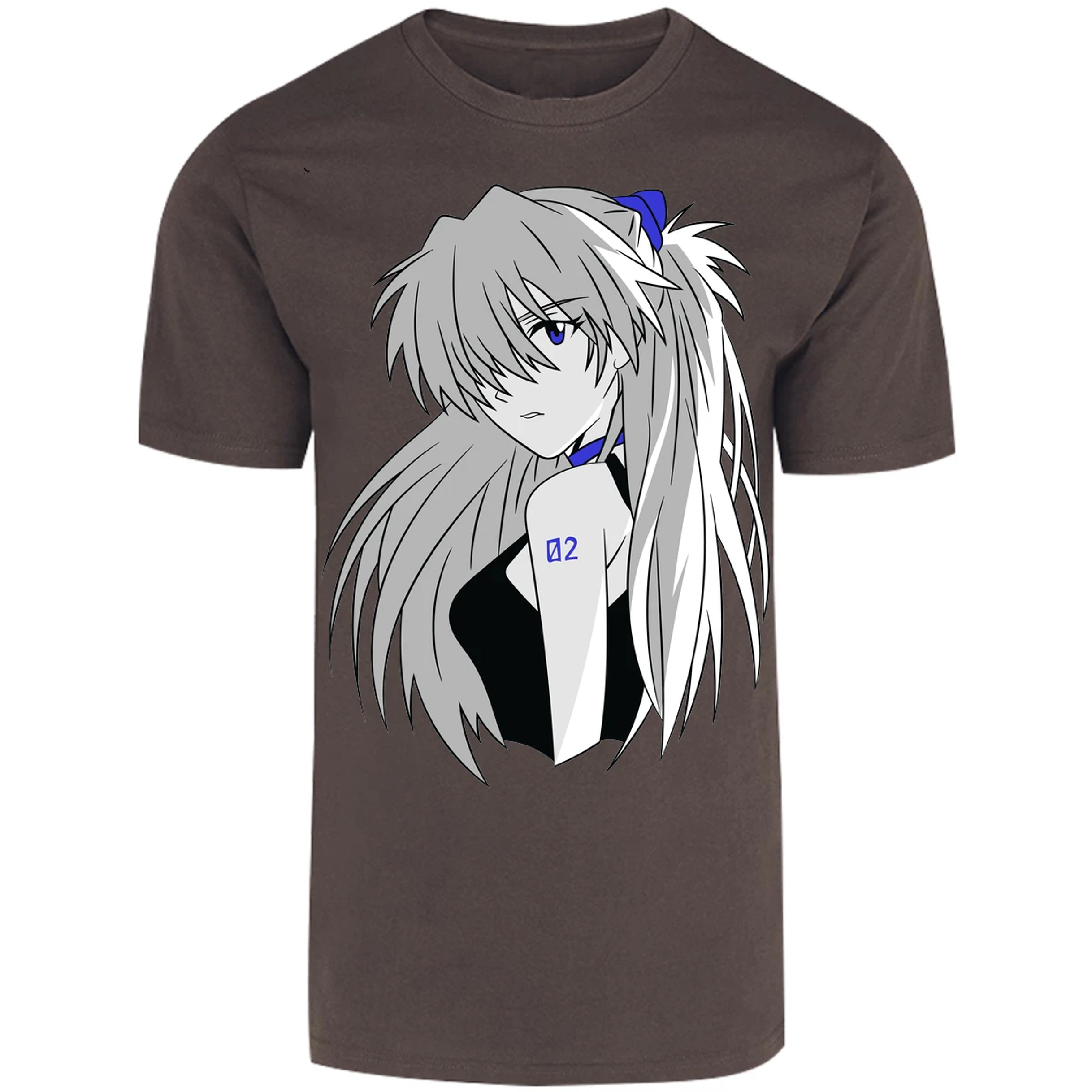 Playera Evangelion Asuka Simple para Adulto 19