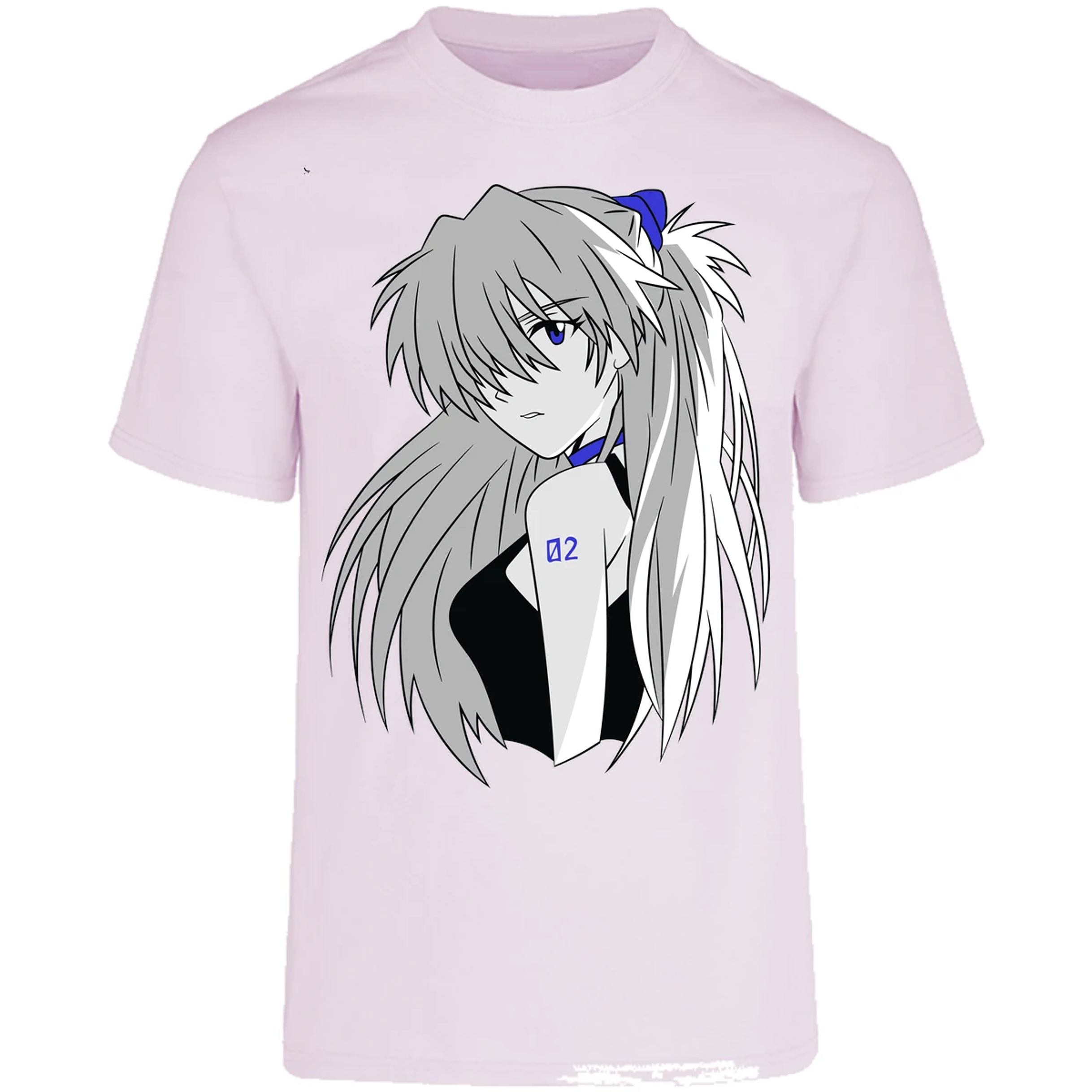 Playera Evangelion Asuka Simple para Adulto 21