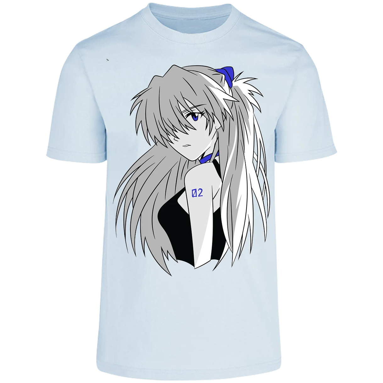 Playera Evangelion Asuka Simple para Adulto 26