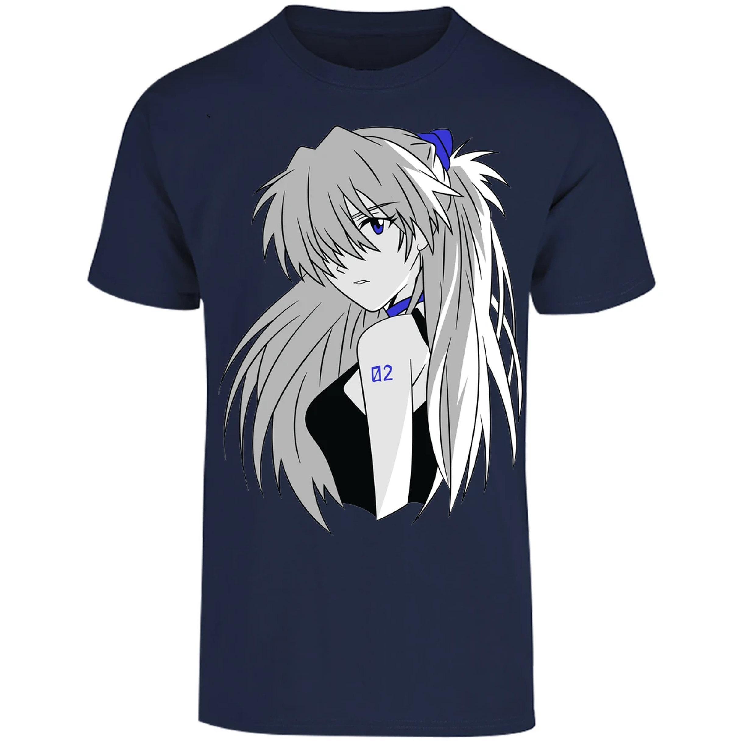 Playera Evangelion Asuka Simple para Adulto 27