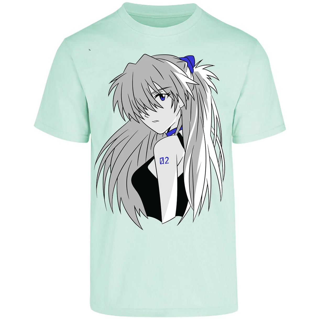 Playera Evangelion Asuka Simple para Adulto 28