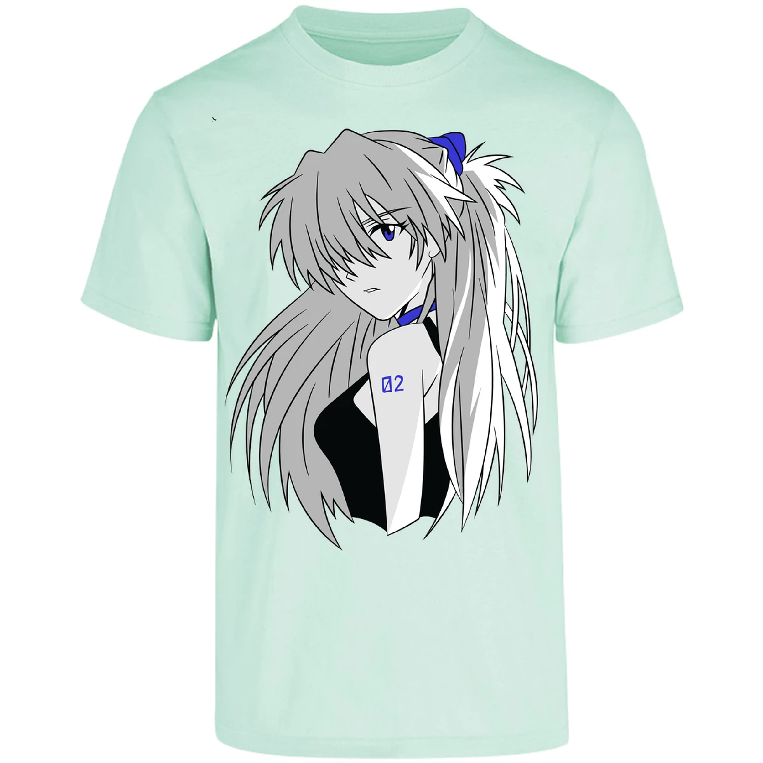 Playera Evangelion Asuka Simple para Adulto 28