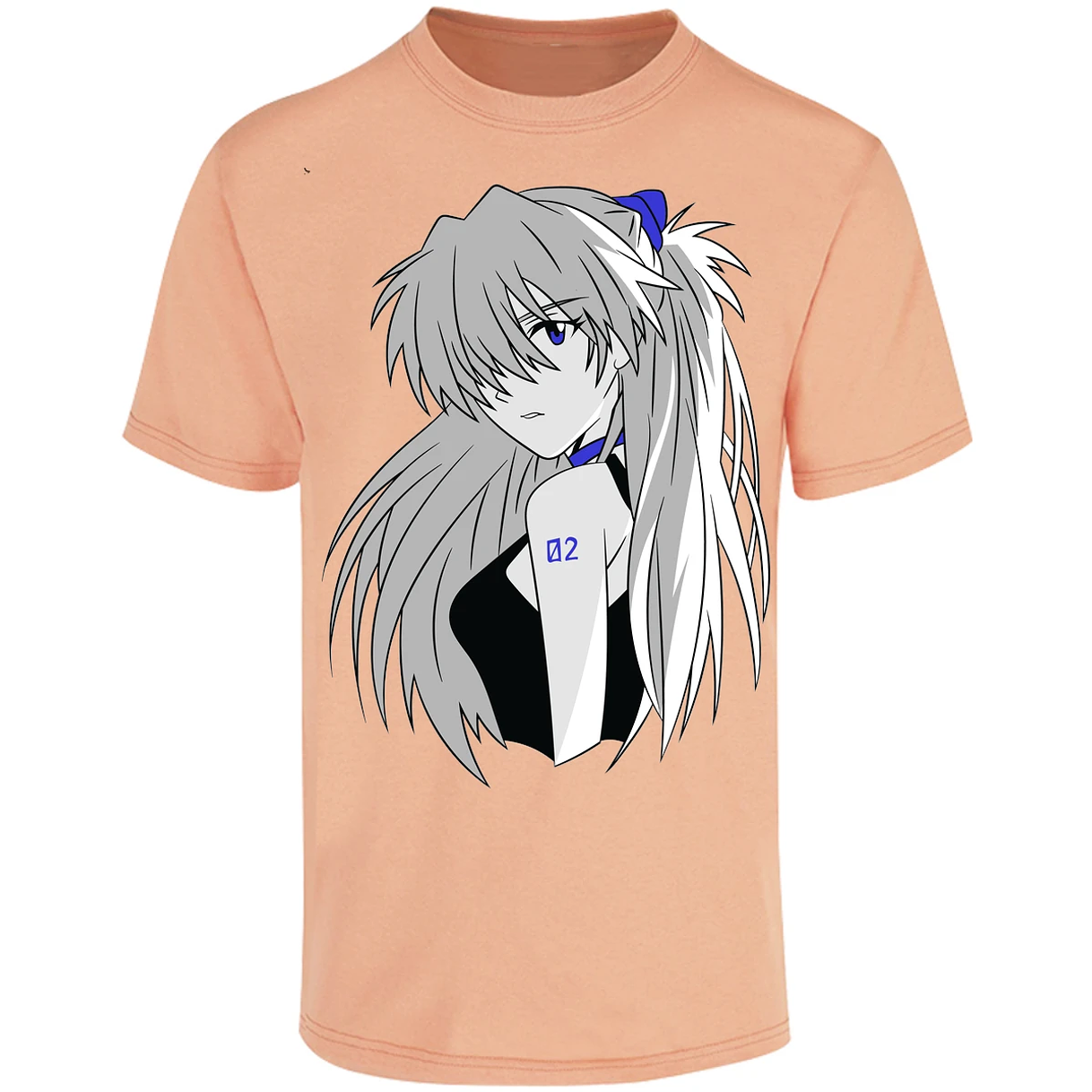Playera Evangelion Asuka Simple para Adulto 29