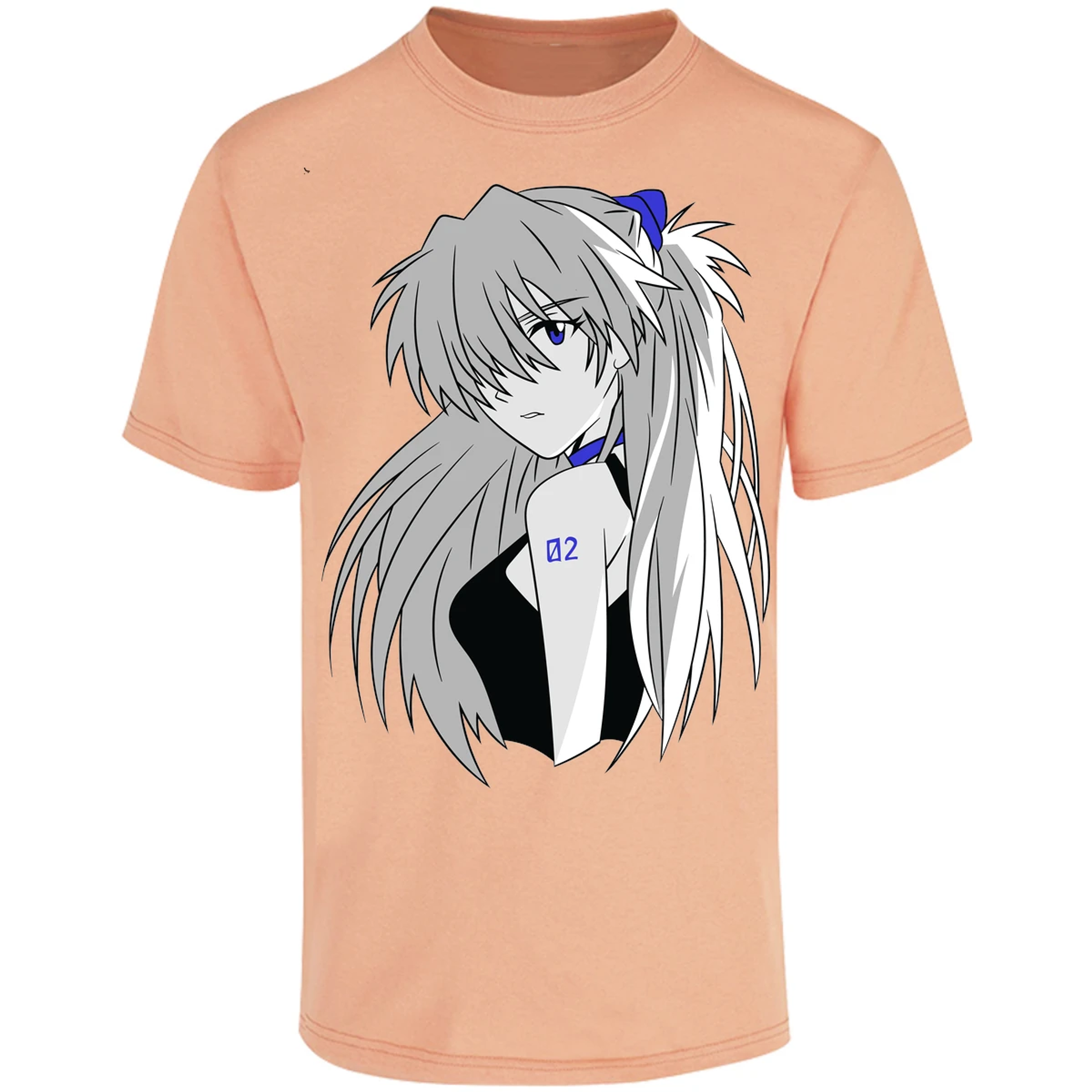 Playera Evangelion Asuka Simple para Adulto 29