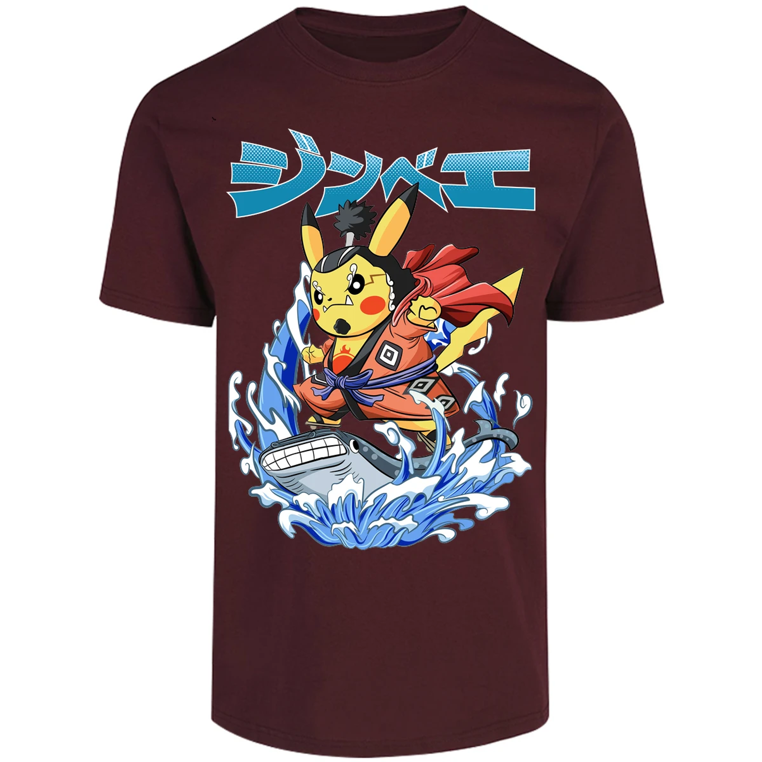 Playera Pokemon Pikachu One Piece para Adulto 12
