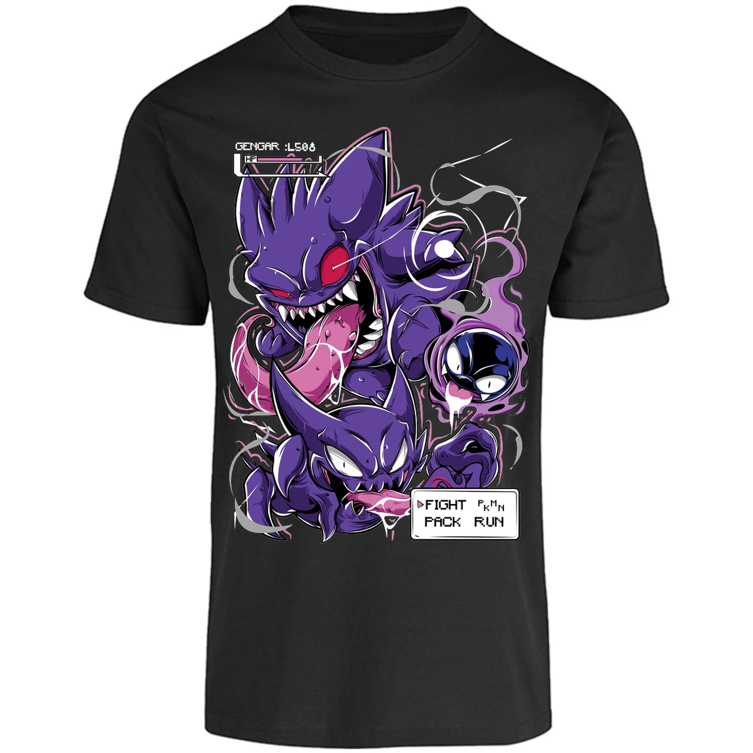 Playera Pokemon Gengar Art para Adulto 3