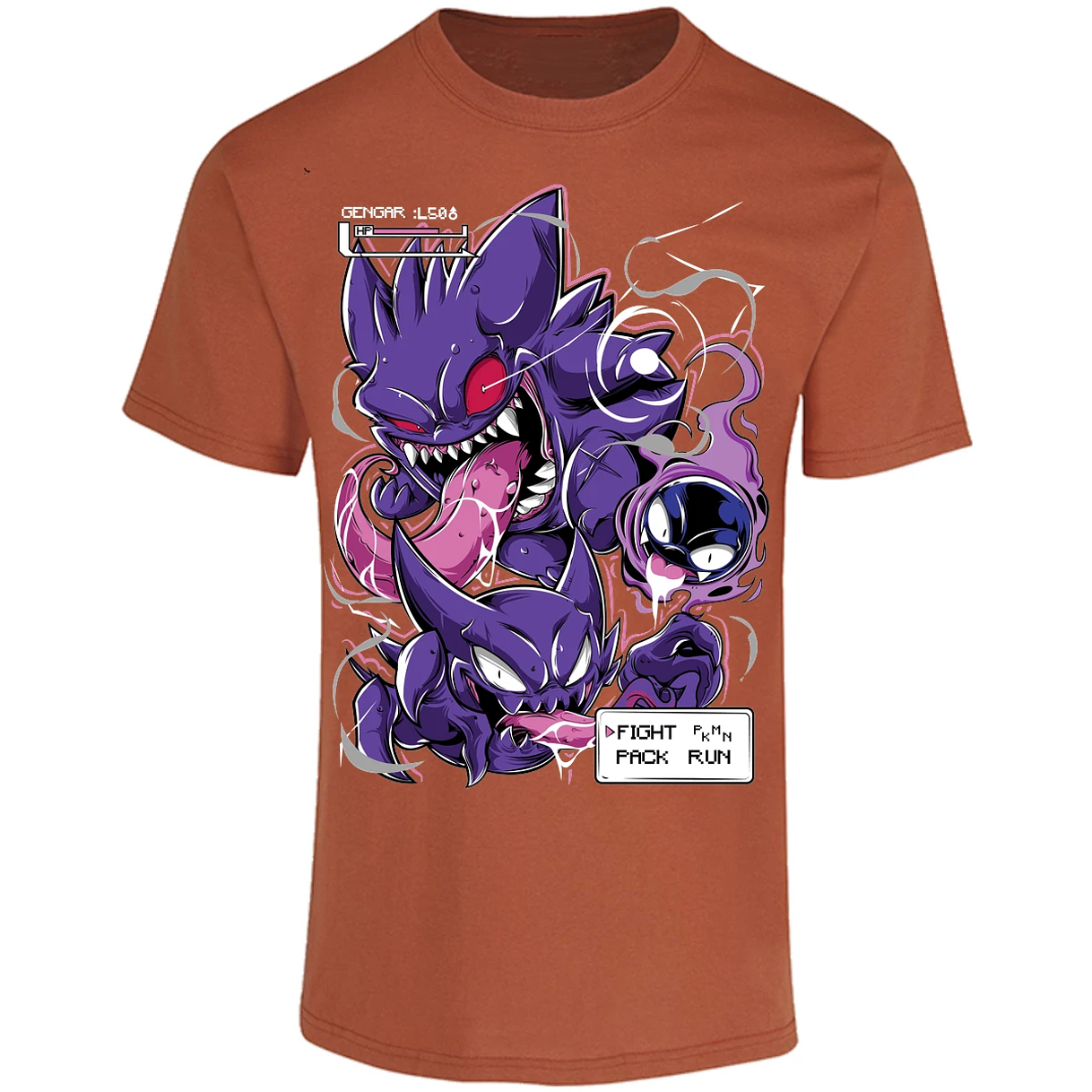Playera Pokemon Gengar Art para Adulto 1