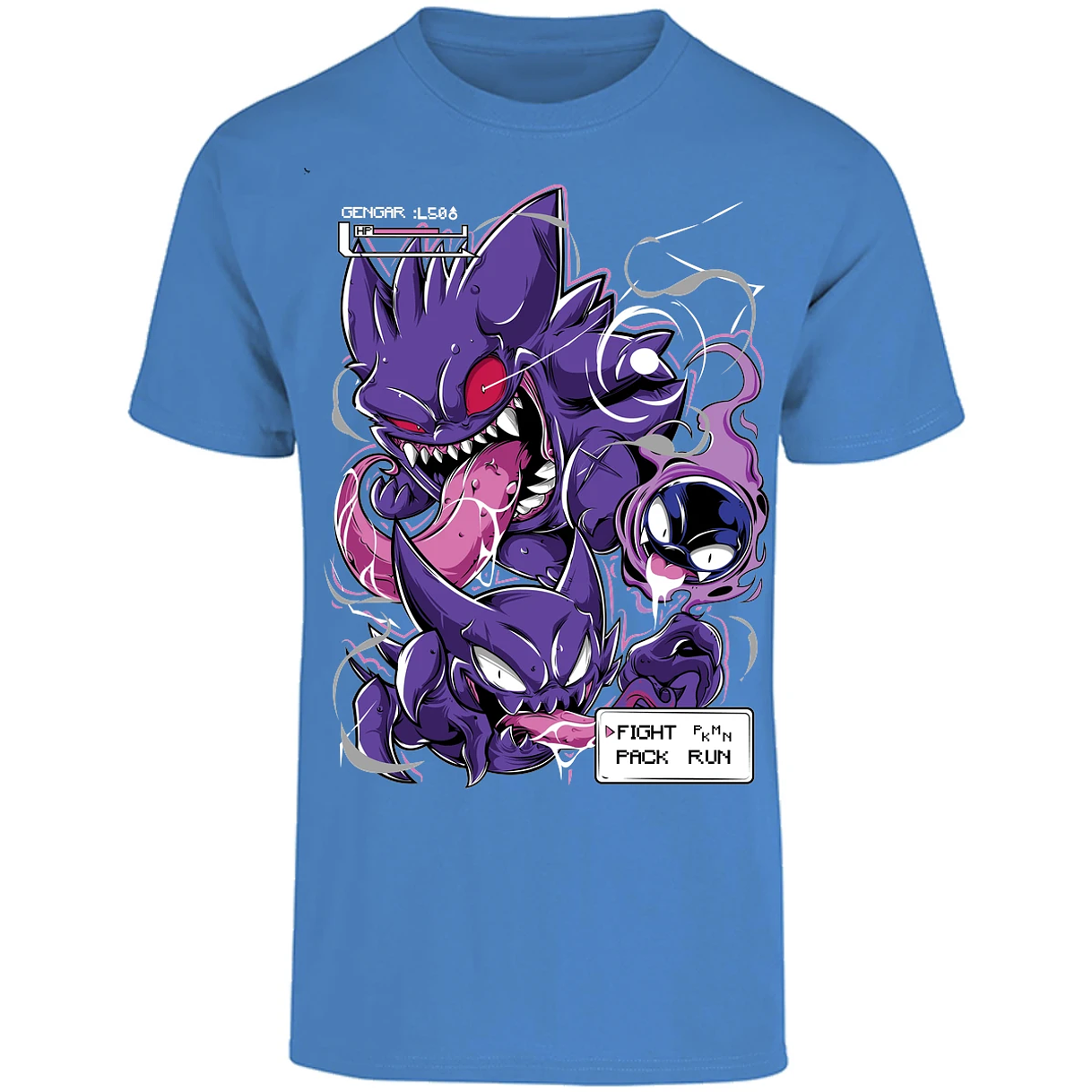 Playera Pokemon Gengar Art para Adulto 2