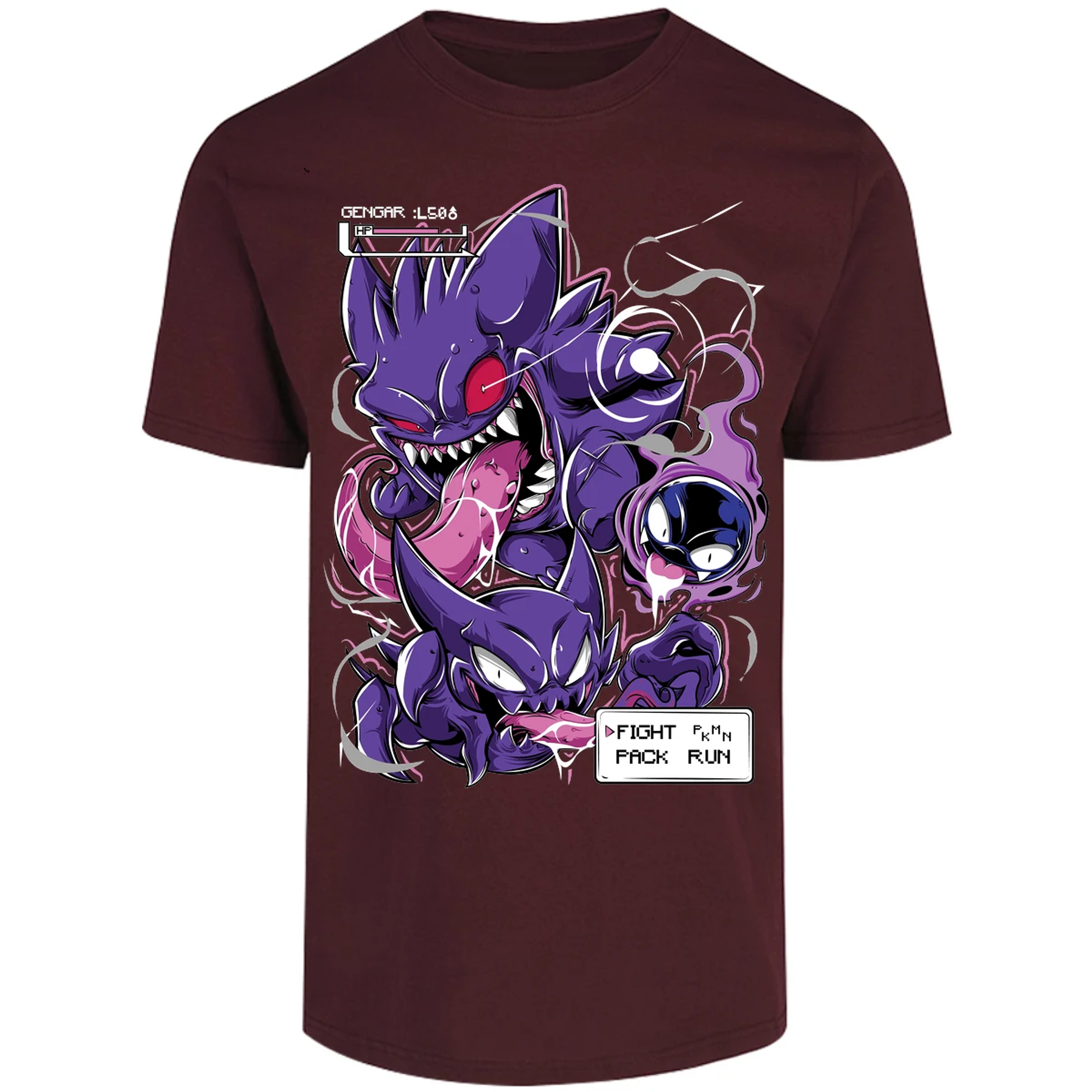 Playera Pokemon Gengar Art para Adulto 4