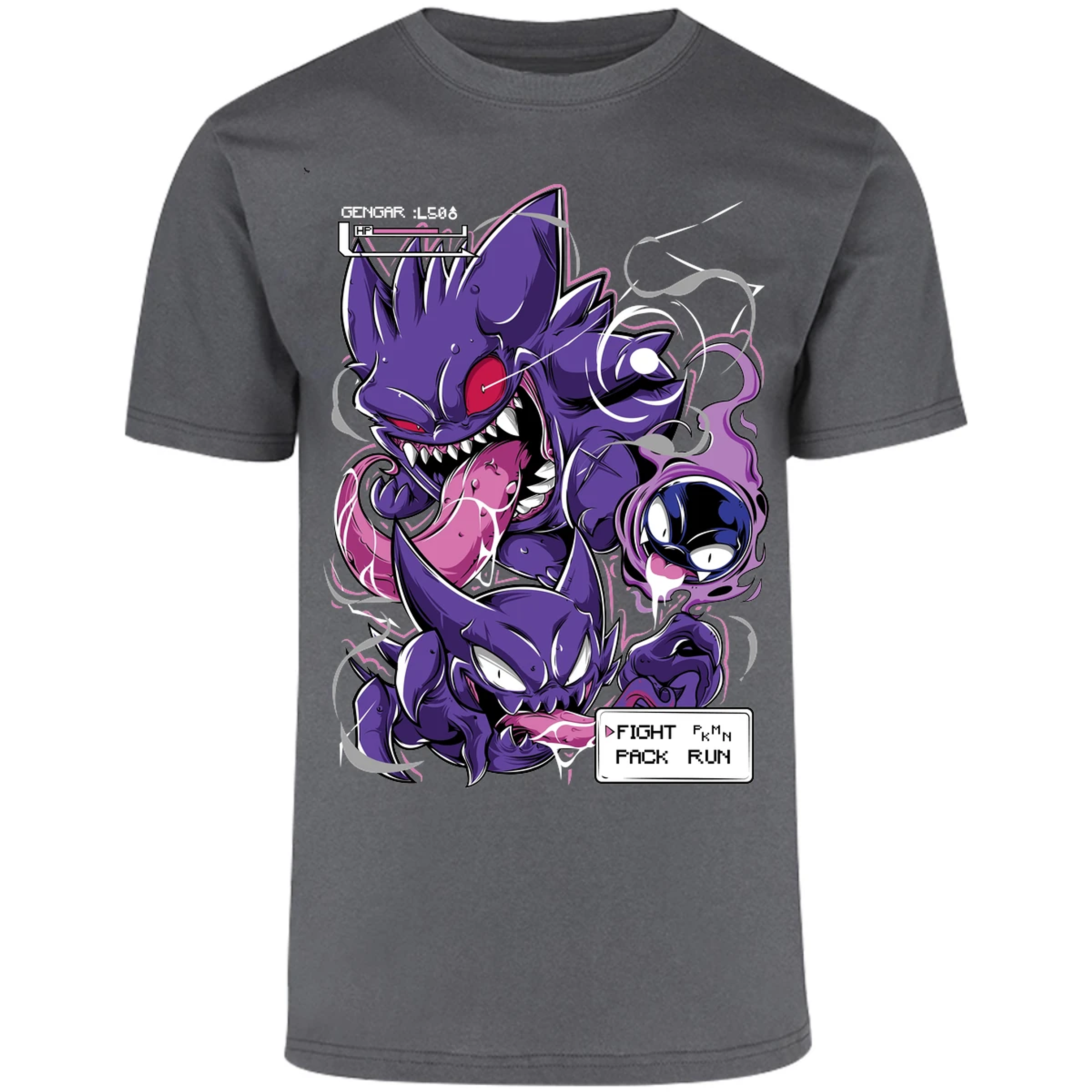 Playera Pokemon Gengar Art para Adulto 5