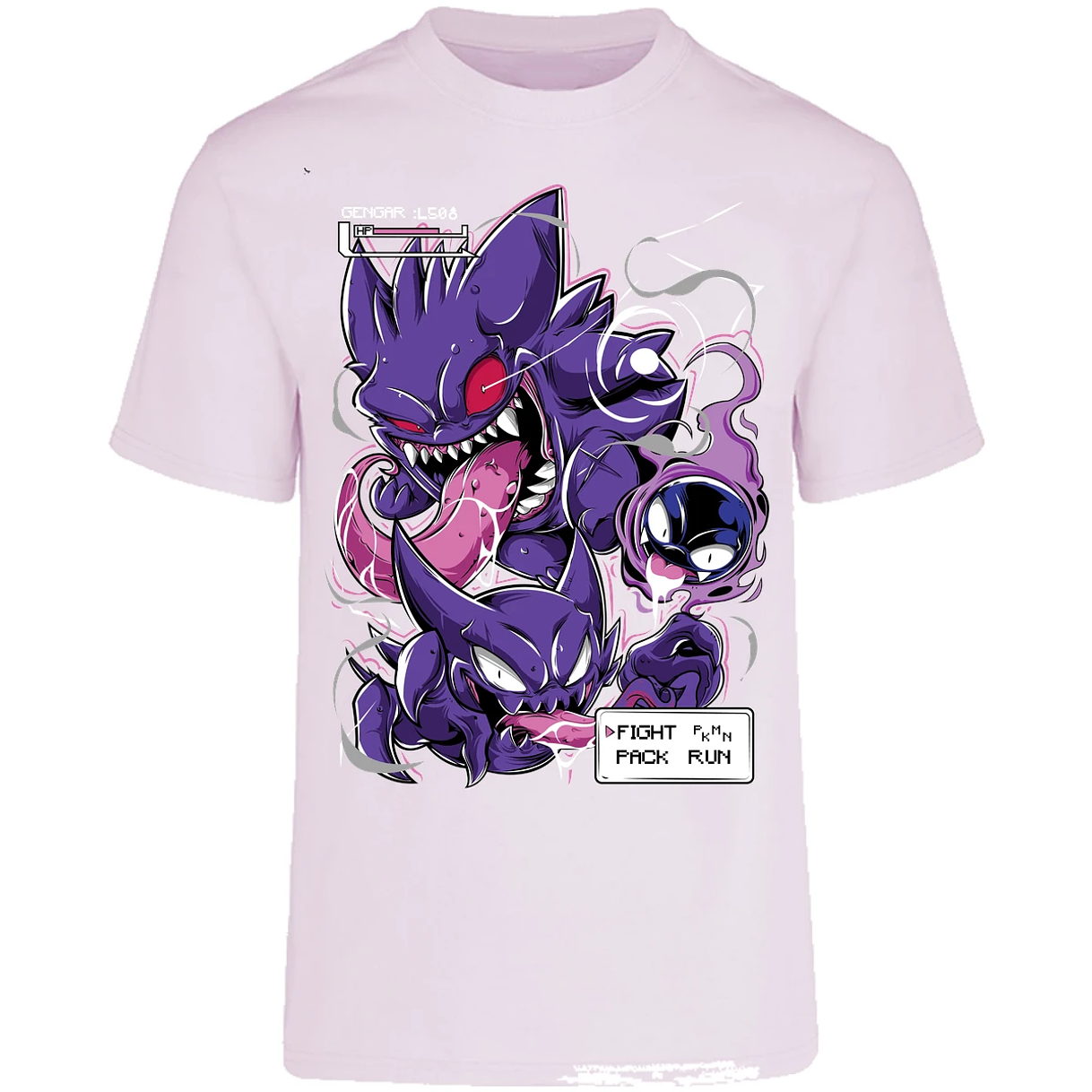 Playera Pokemon Gengar Art para Adulto 6