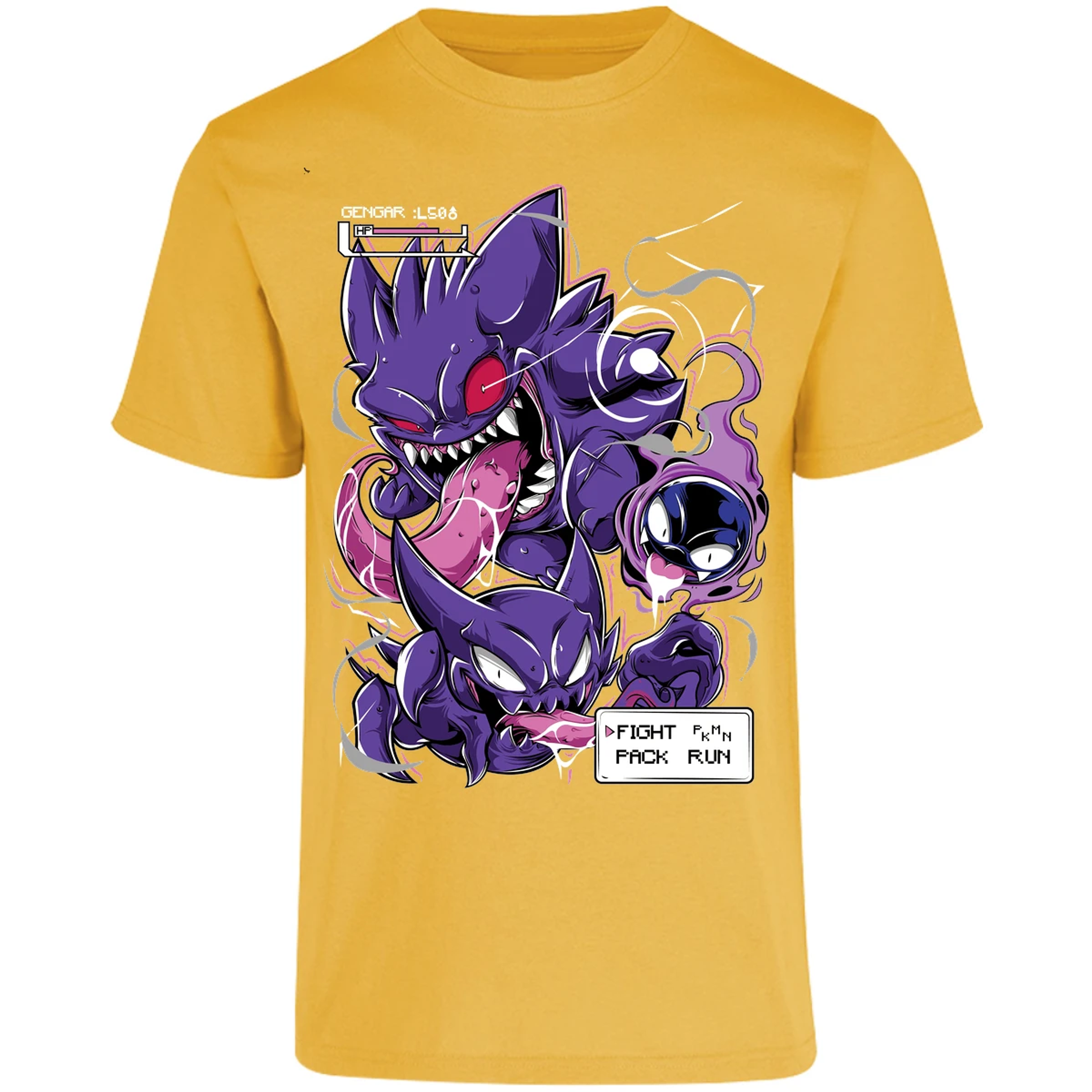 Playera Pokemon Gengar Art para Adulto 10