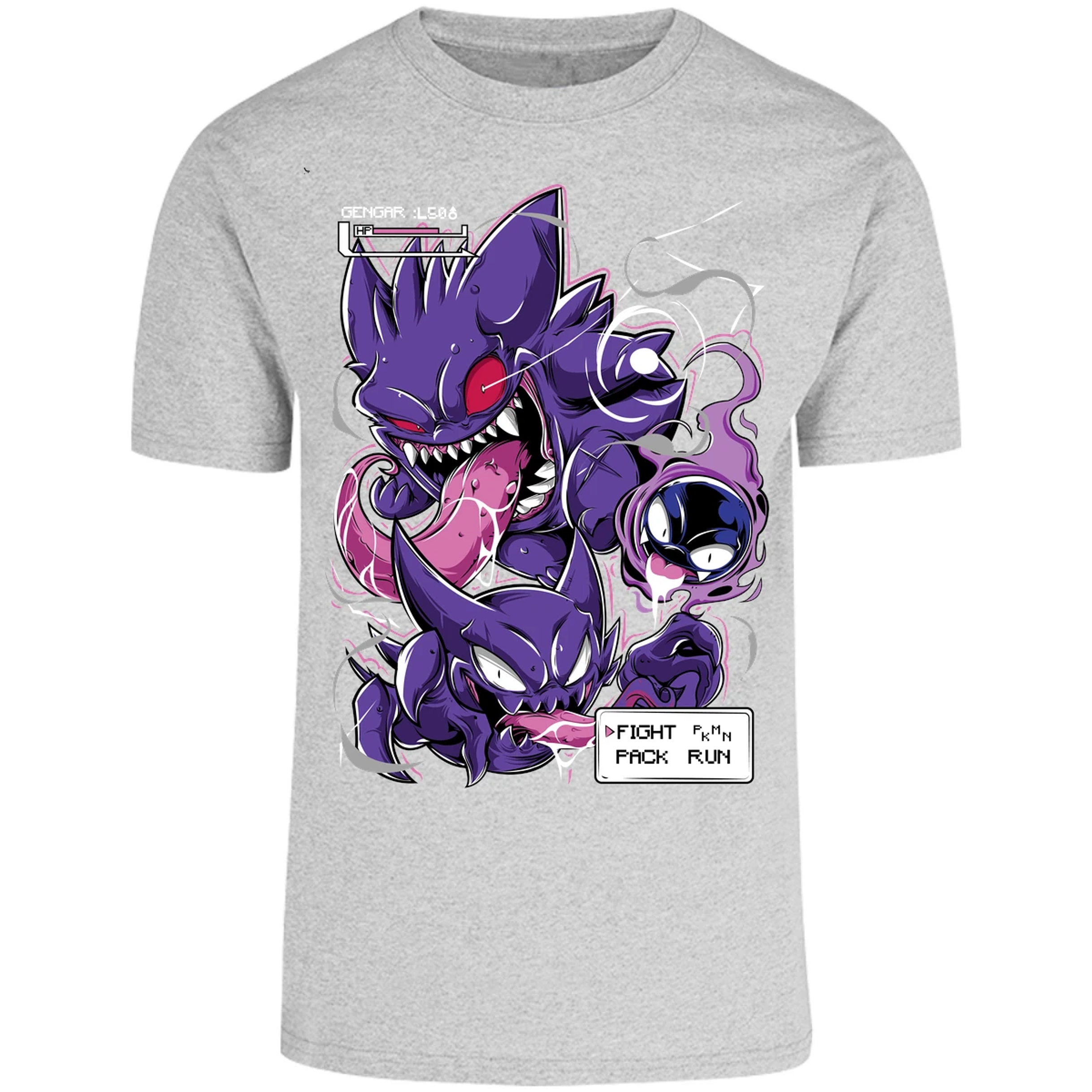 Playera Pokemon Gengar Art para Adulto 11