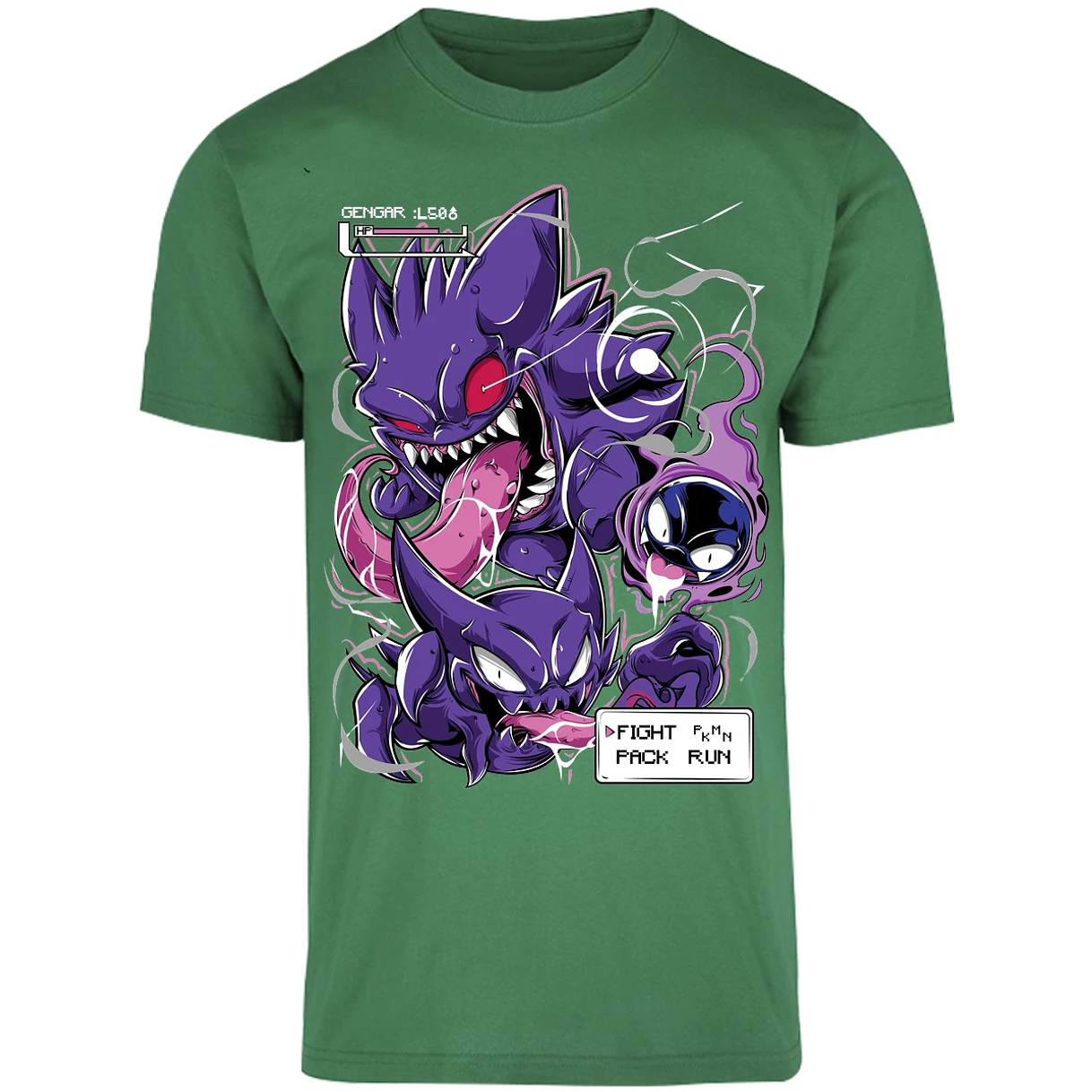 Playera Pokemon Gengar Art para Adulto 12
