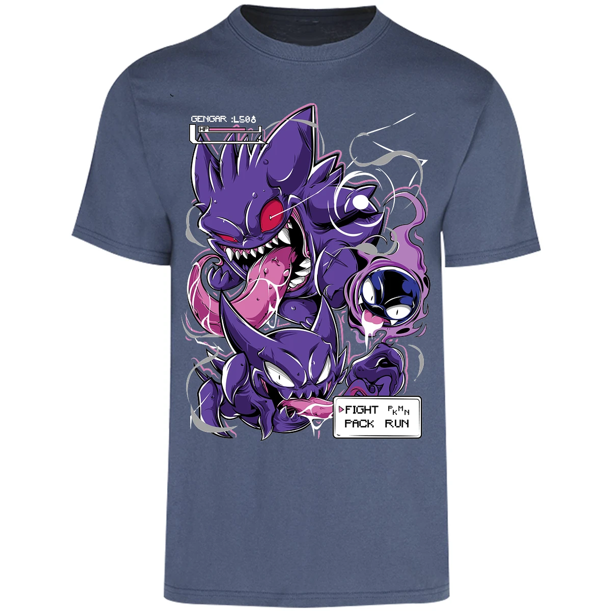Playera Pokemon Gengar Art para Adulto 13