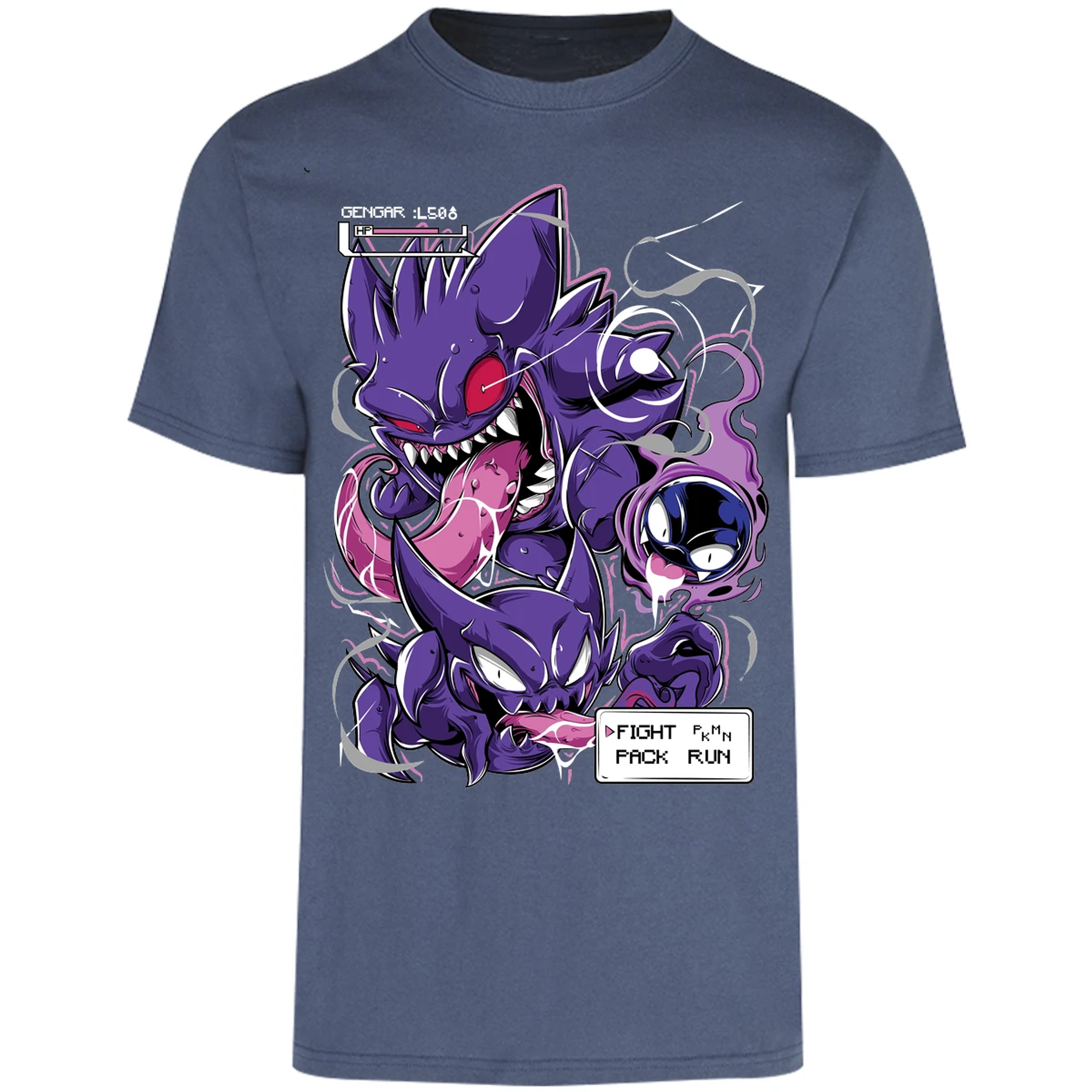 Playera Pokemon Gengar Art para Adulto 13
