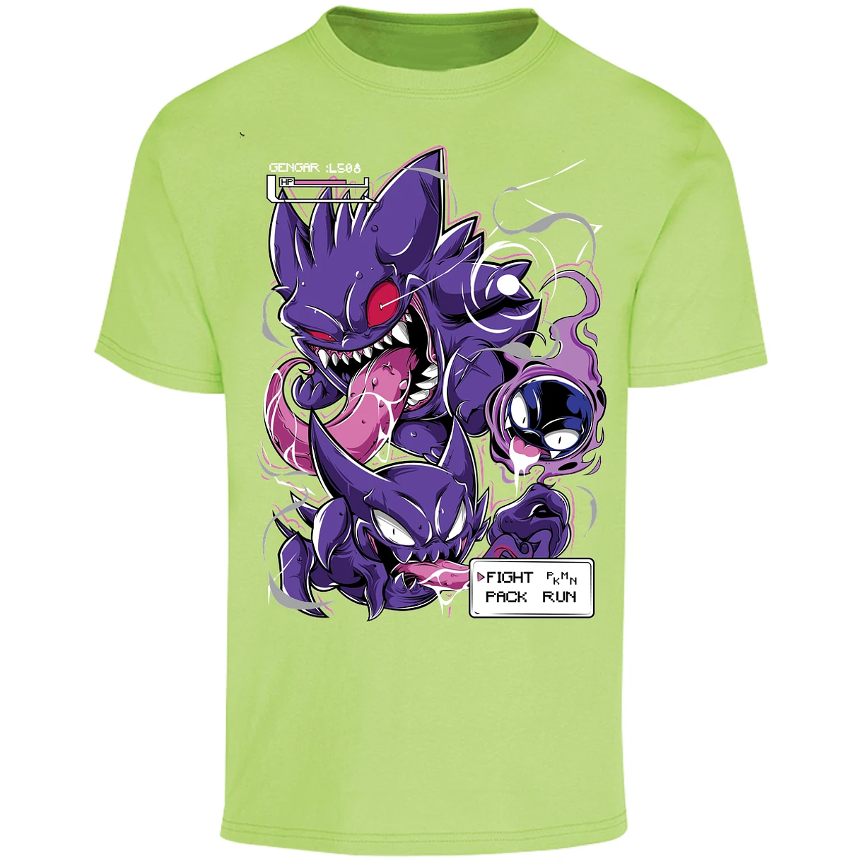 Playera Pokemon Gengar Art para Adulto 14