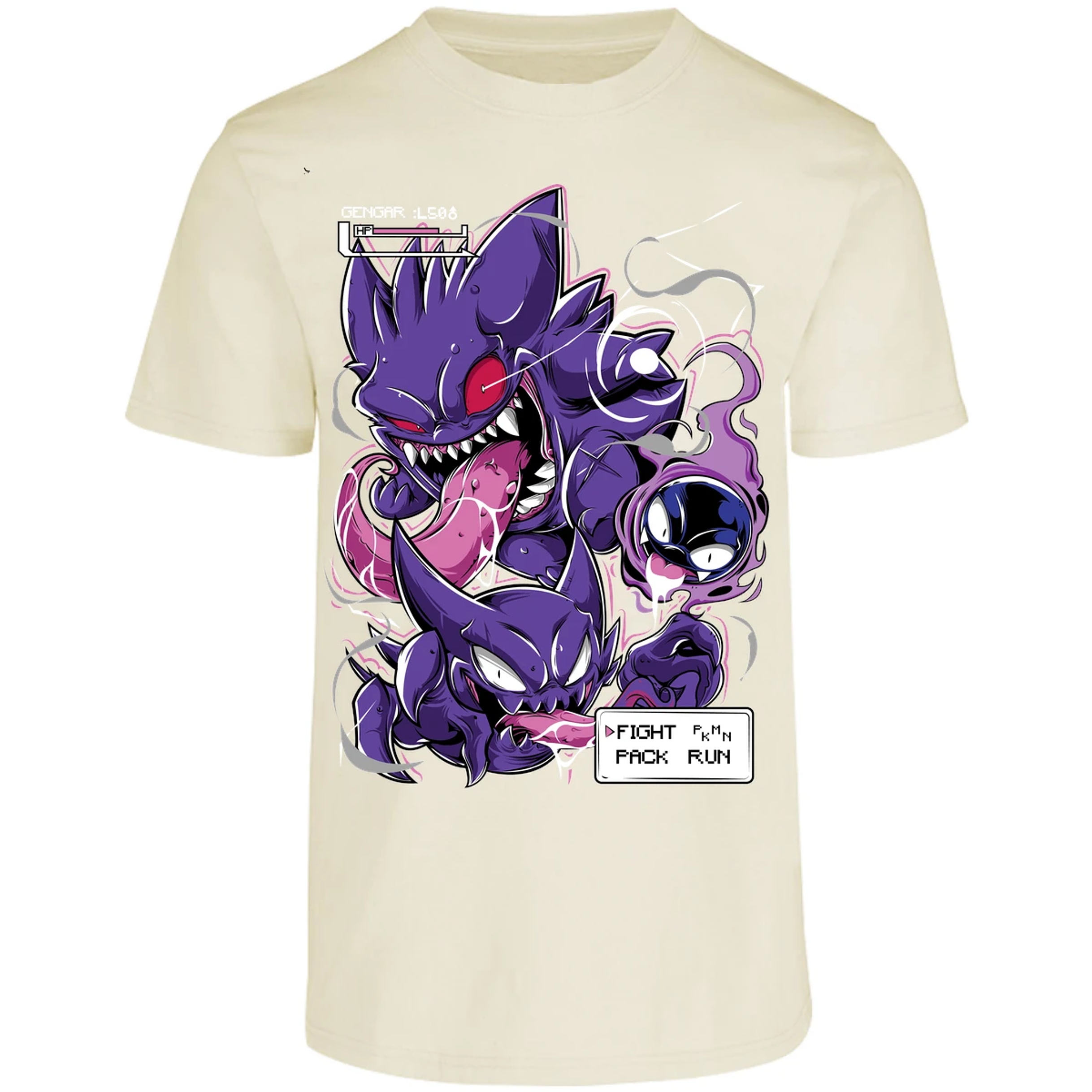 Playera Pokemon Gengar Art para Adulto 15