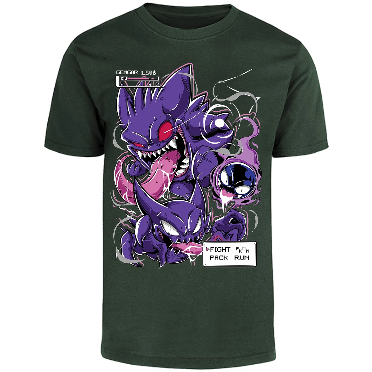 Playera Pokemon Gengar Art para Adulto 16